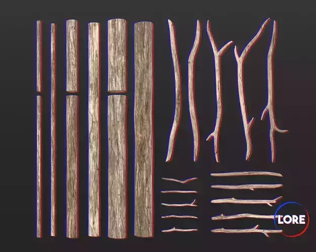 Medieval Collection Essentials Logs and Sticks 