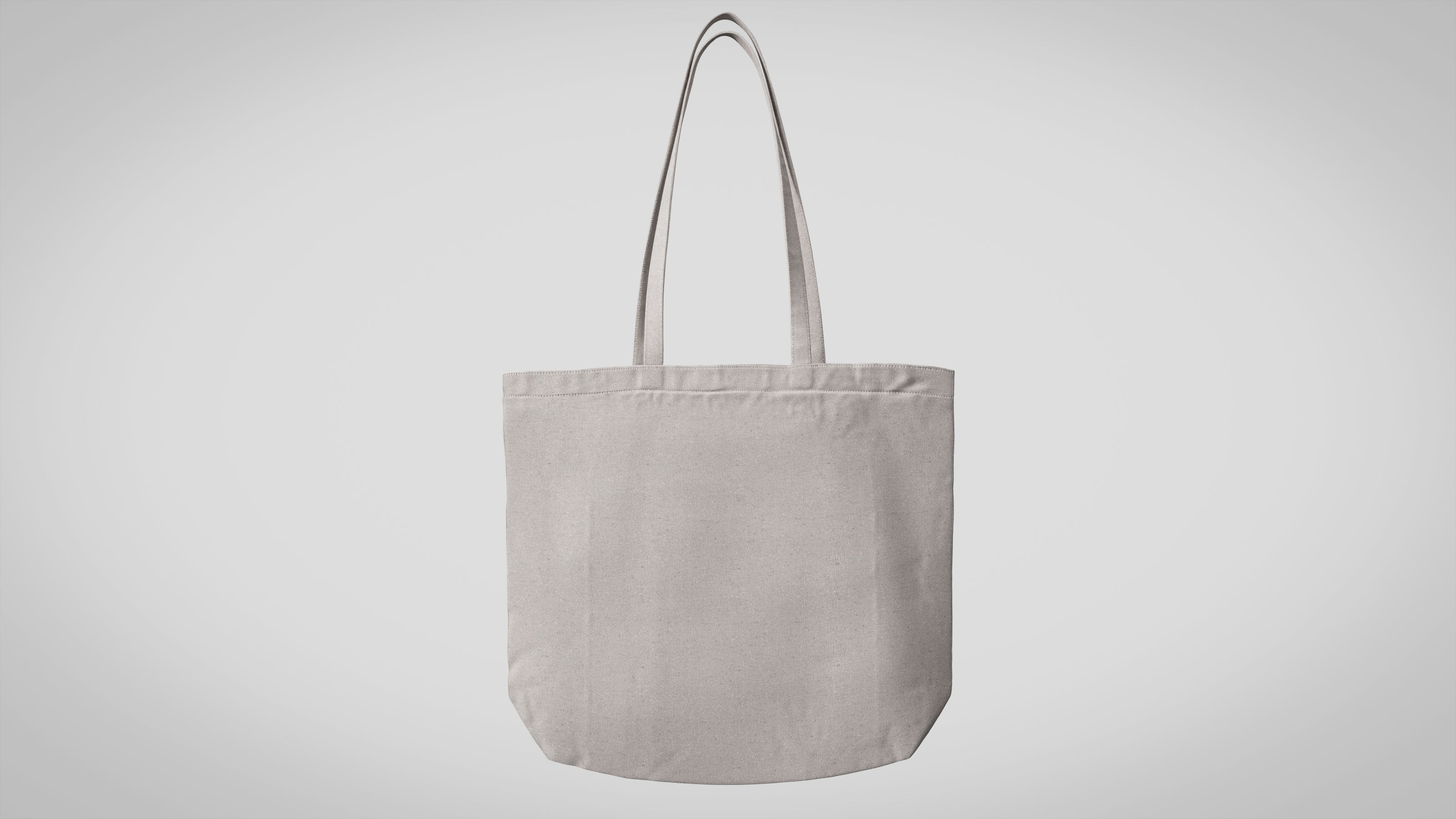 Tote Bag White Canvas - High Quality 3D model_3