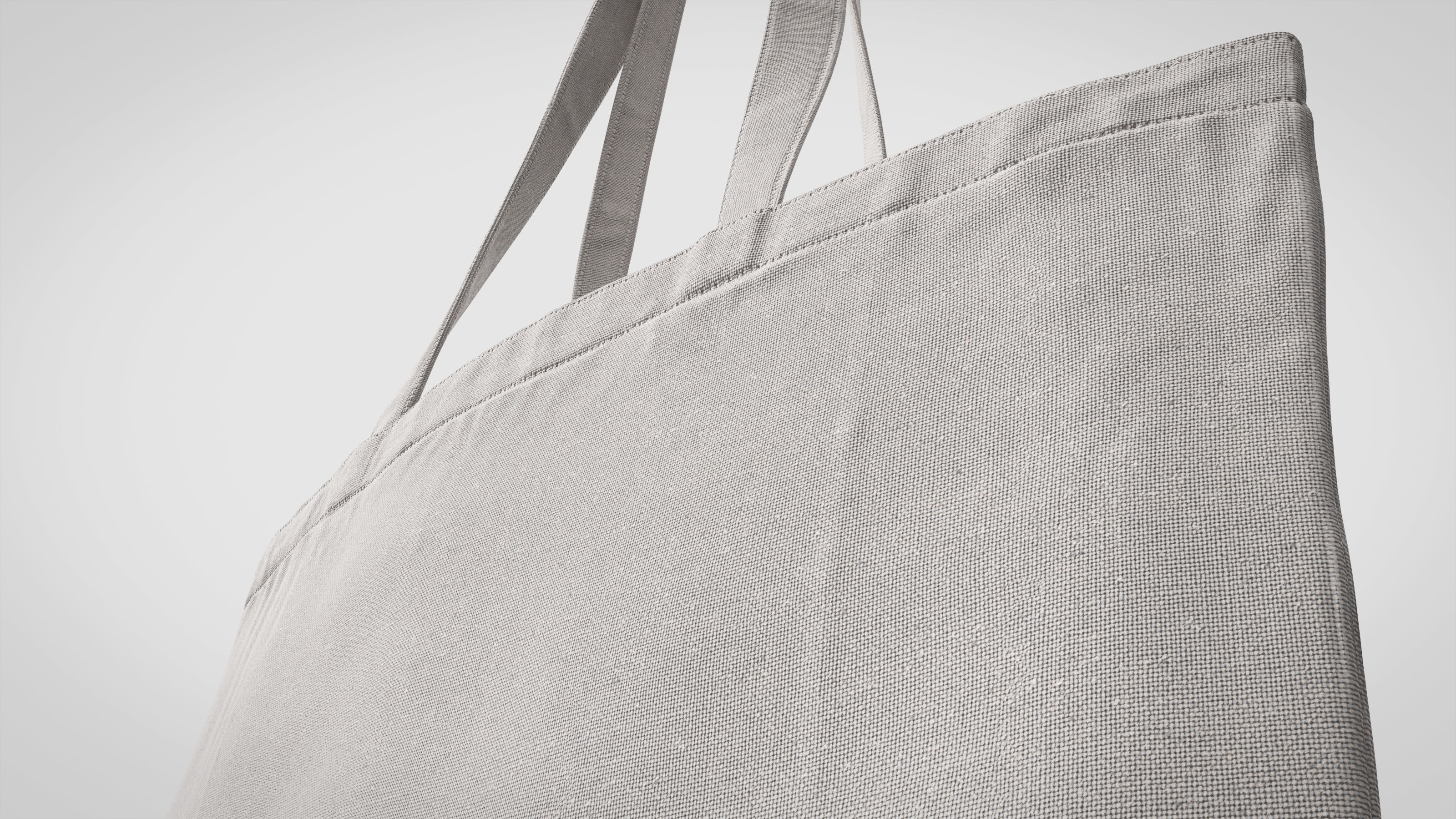 Tote Bag White Canvas - High Quality 3D model_10