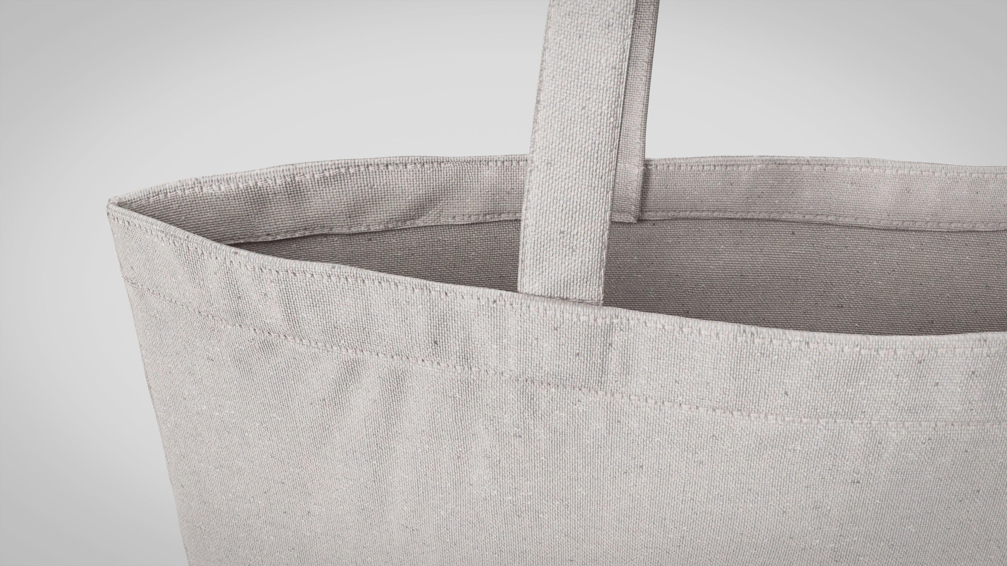 Tote Bag White Canvas - High Quality 3D model_12