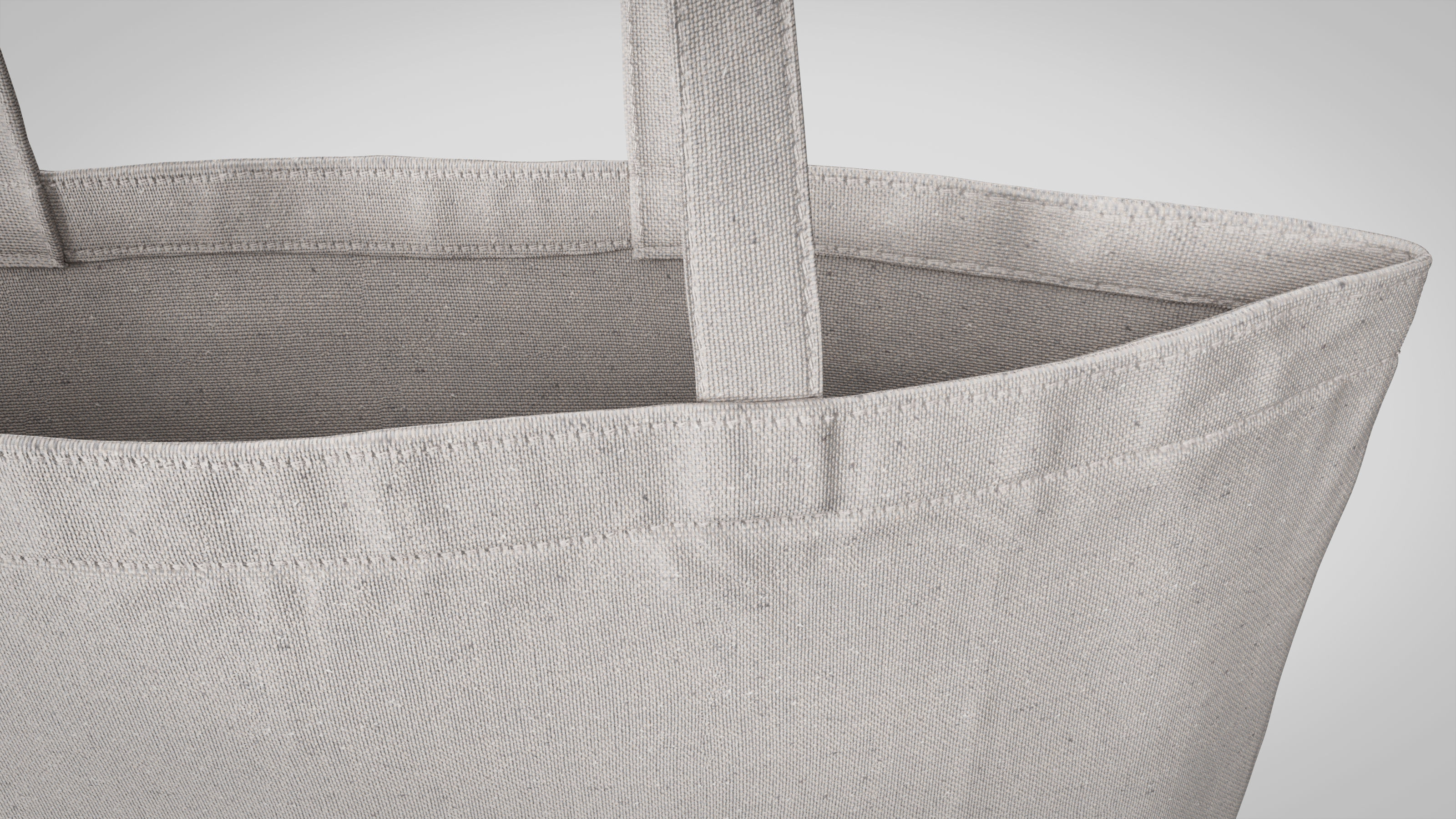 Tote Bag White Canvas - High Quality 3D model_11