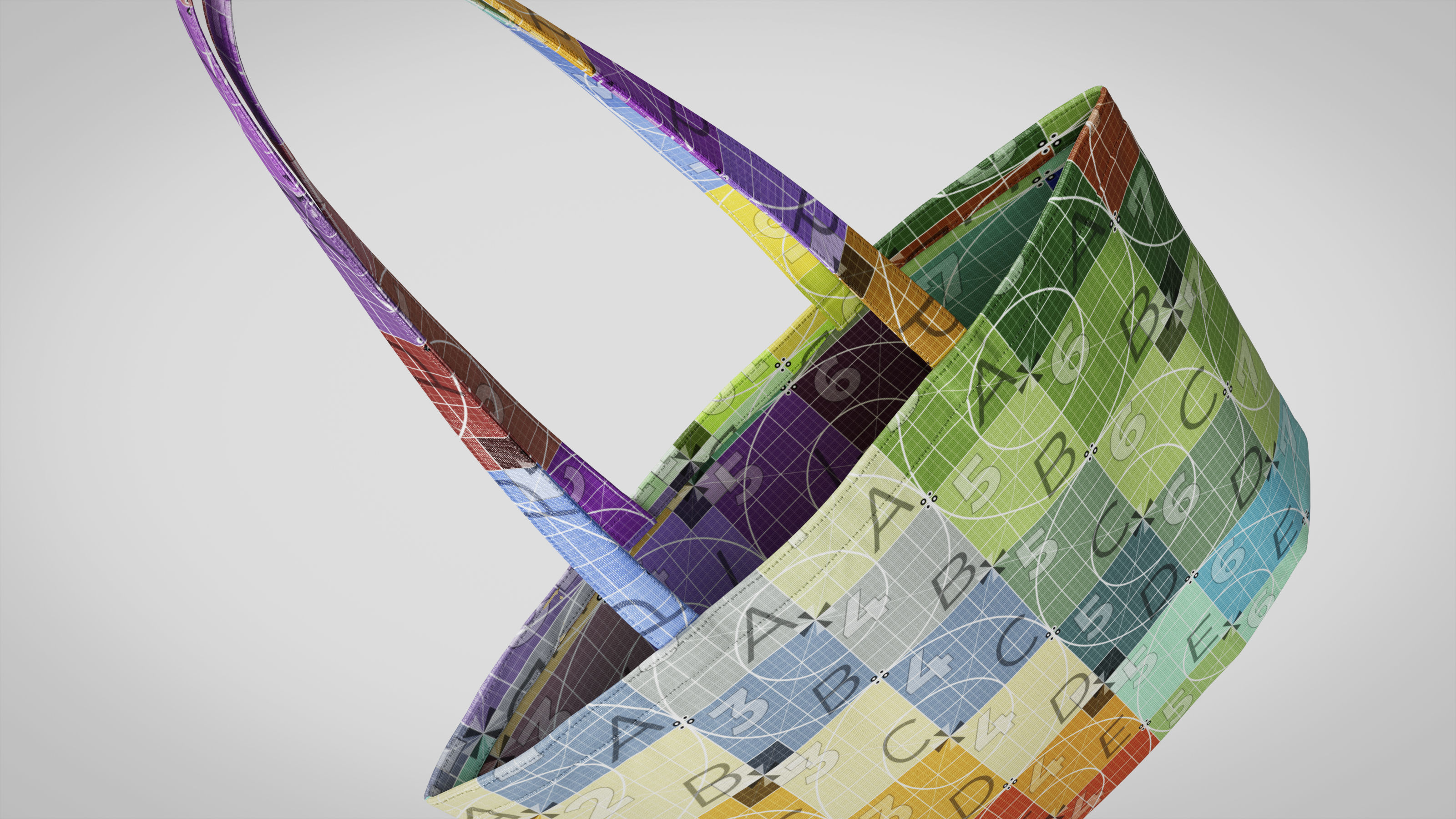 Tote Bag White Canvas - High Quality 3D model_29