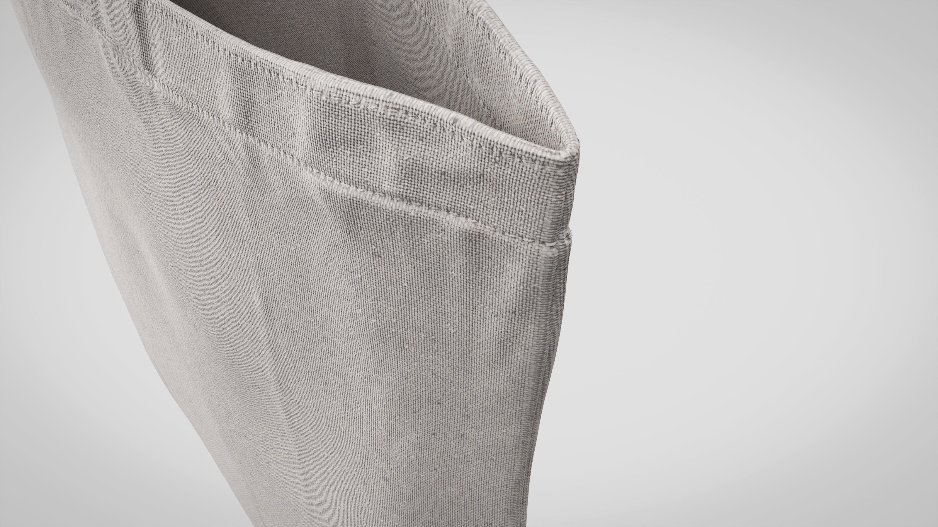 Tote Bag White Canvas - High Quality 3D model_6