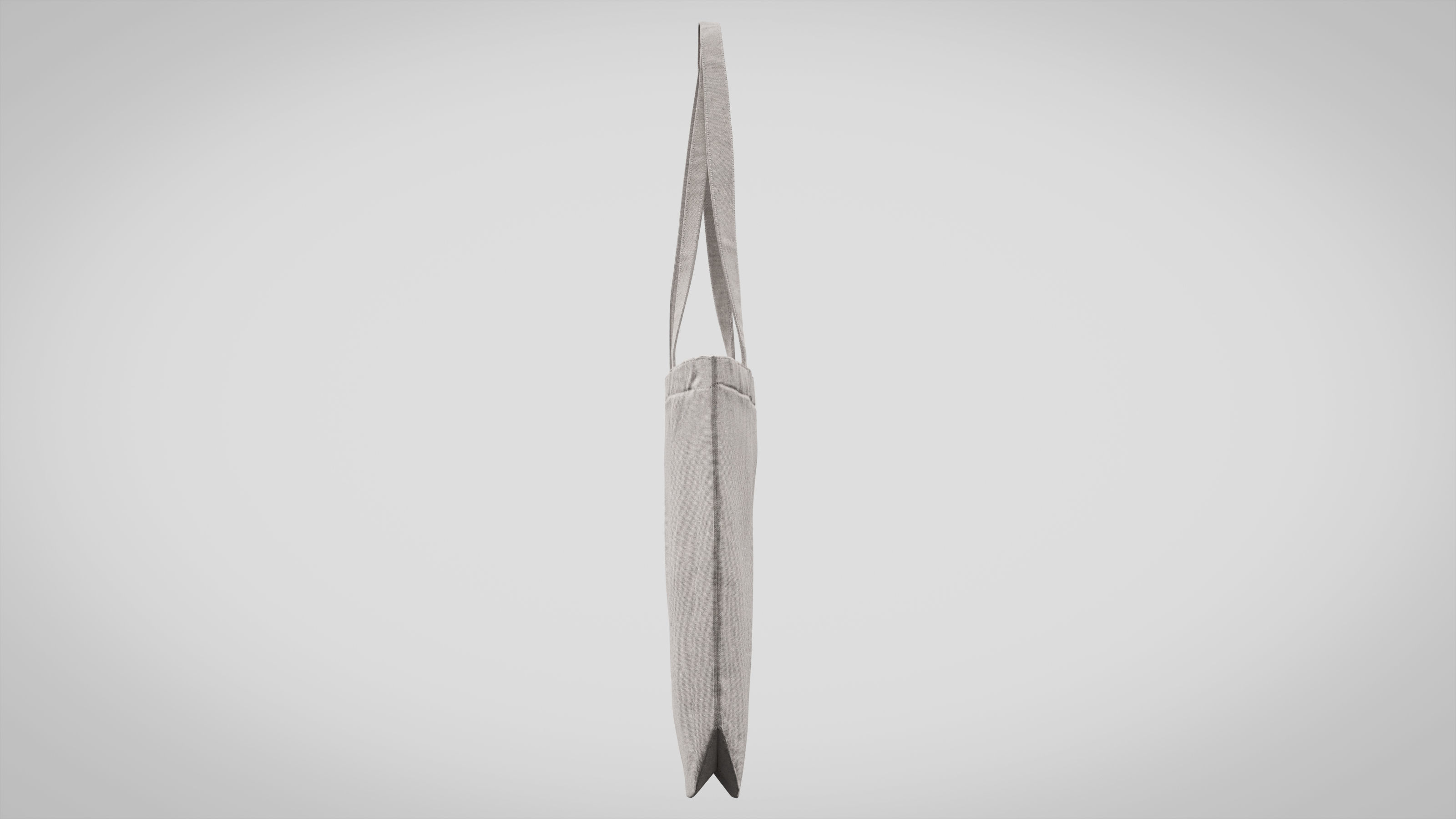 Tote Bag White Canvas - High Quality 3D model_5