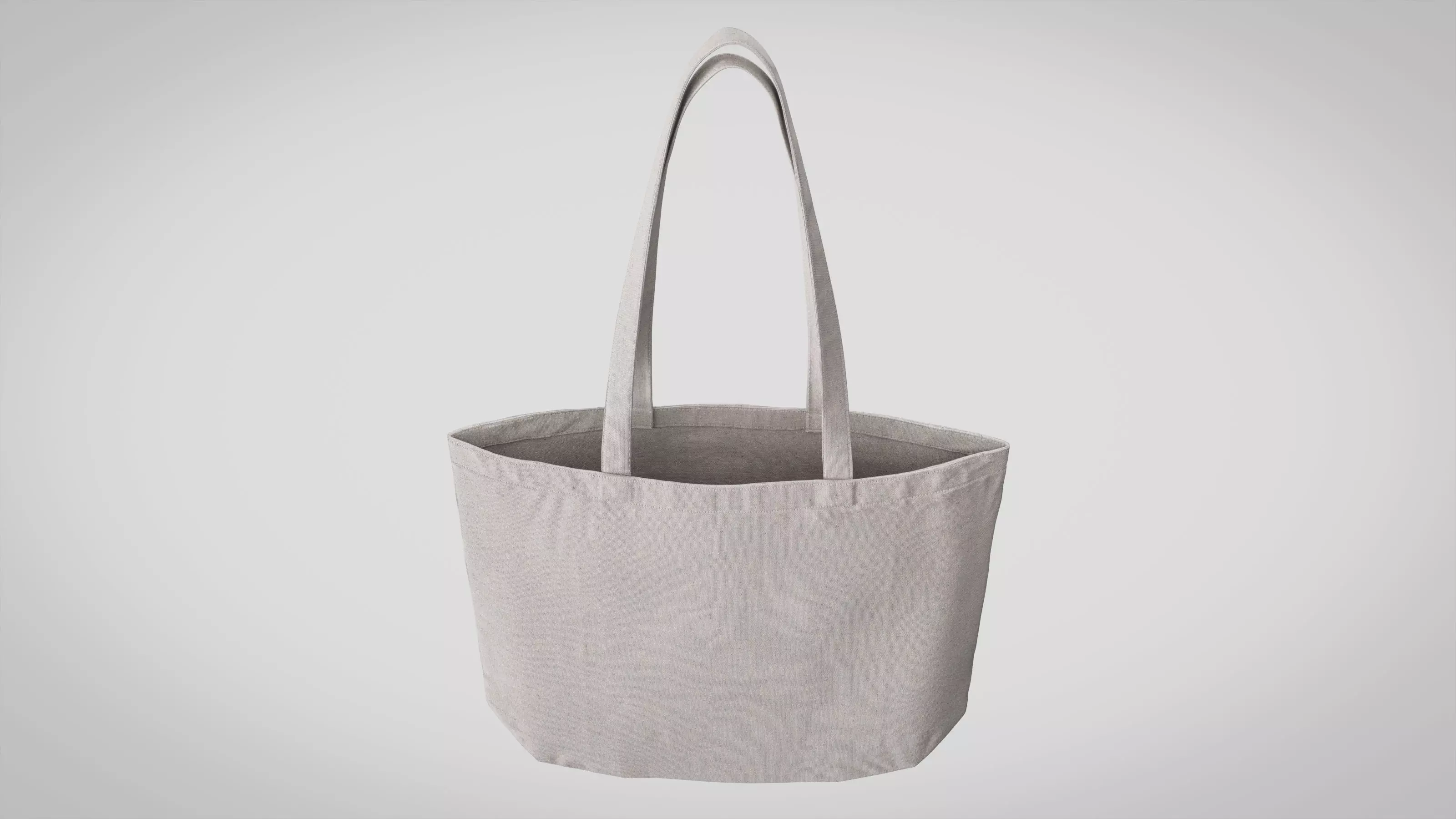 Tote Bag White Canvas - High Quality 3D model_0