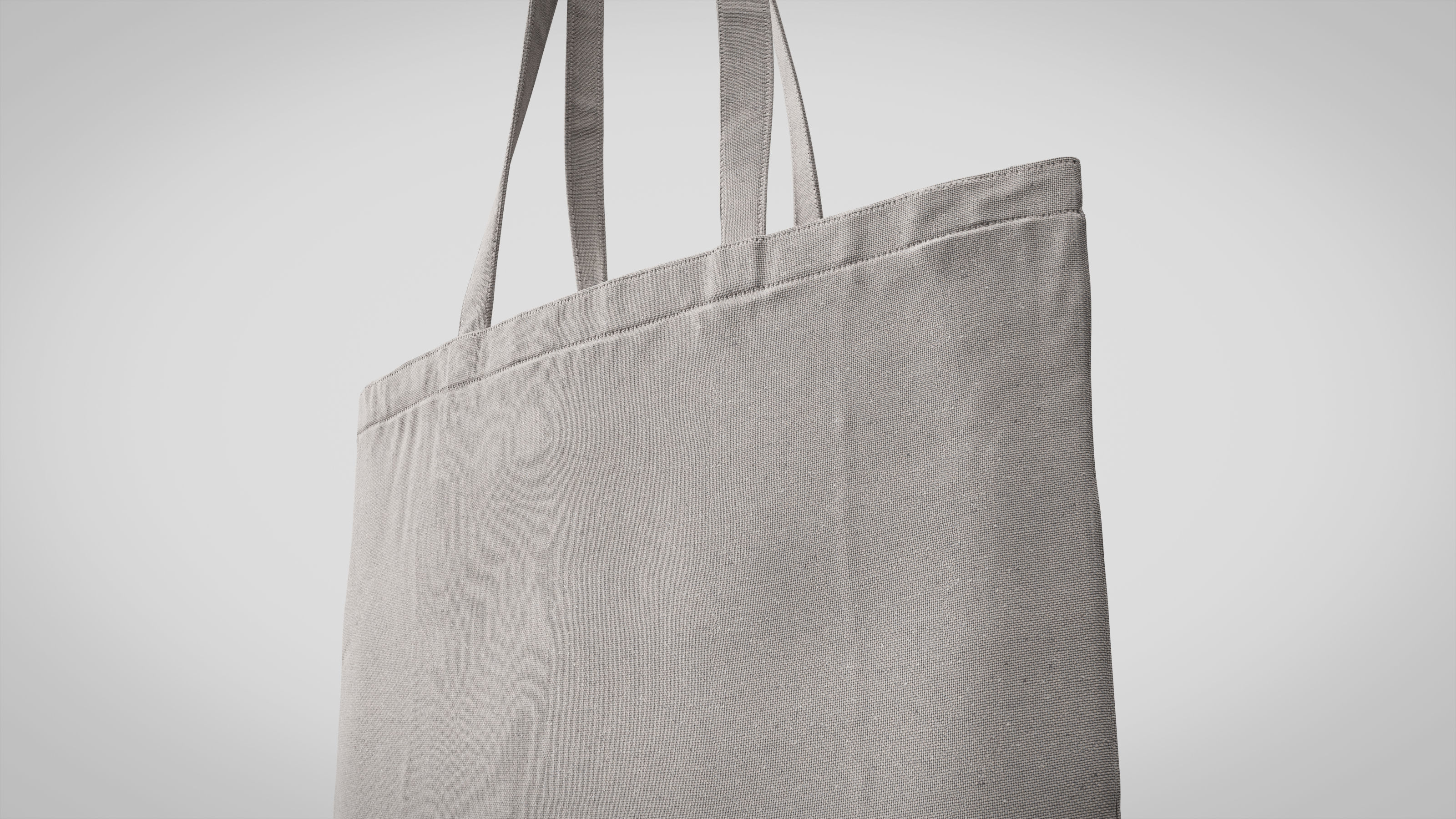 Tote Bag White Canvas - High Quality 3D model_17