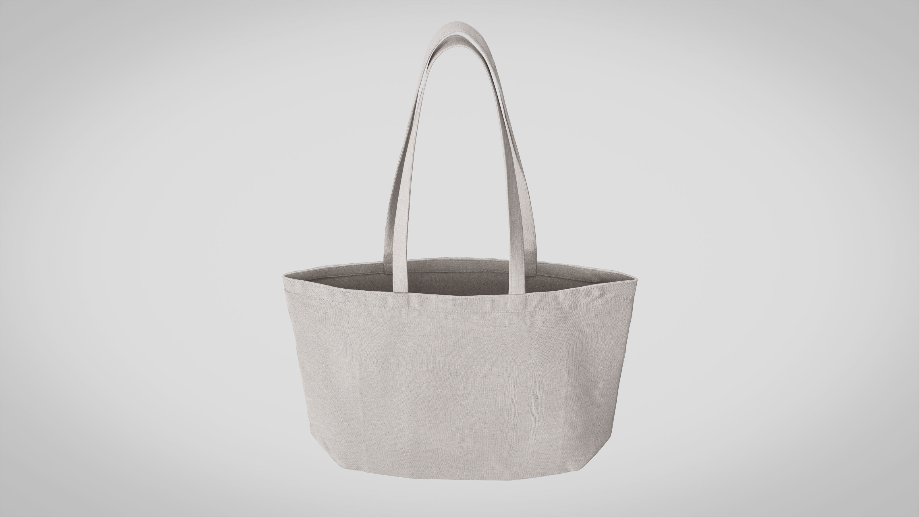 Tote Bag White Canvas - High Quality 3D model_1