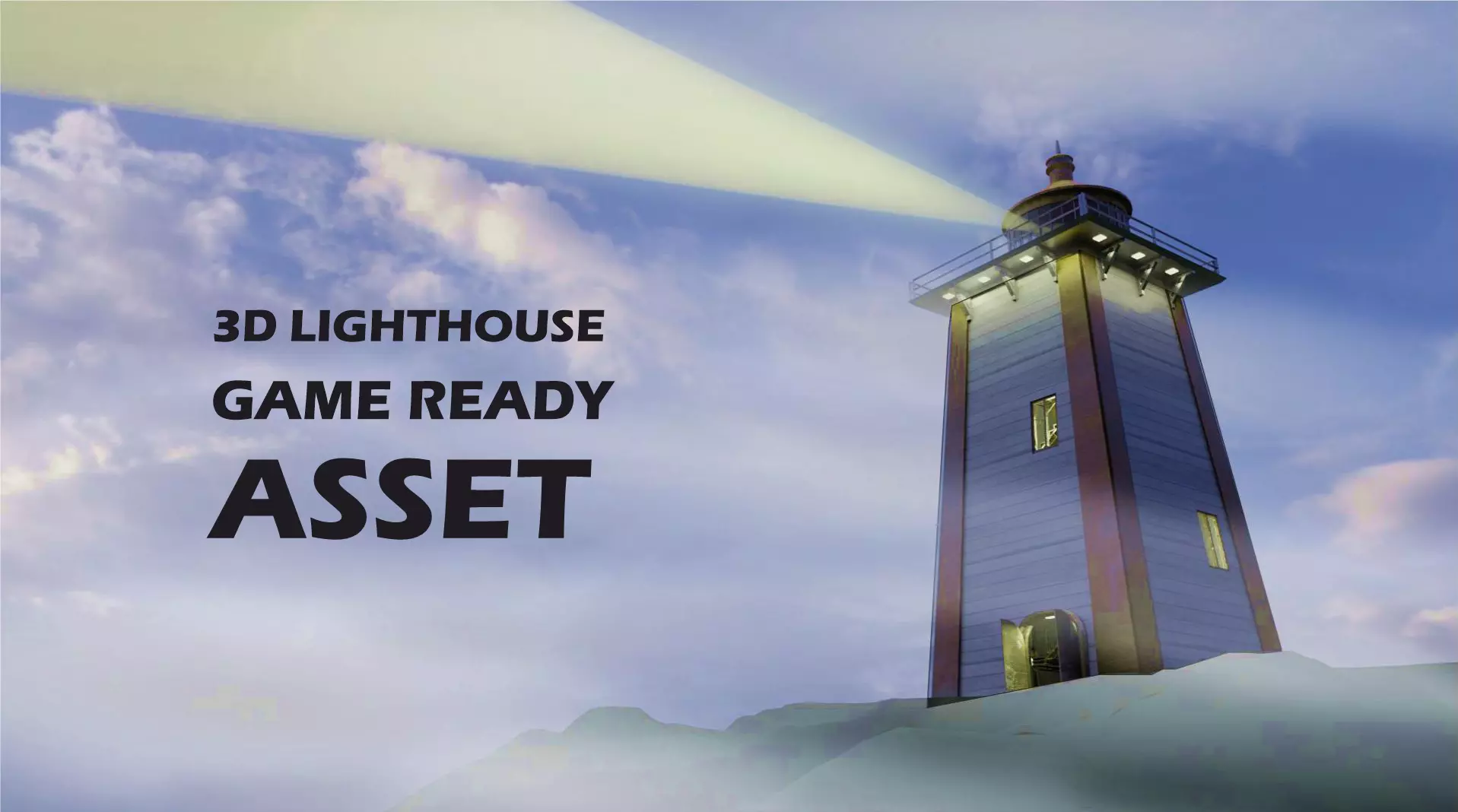 Lighthouse  - Low poly Low-poly 3D model_0