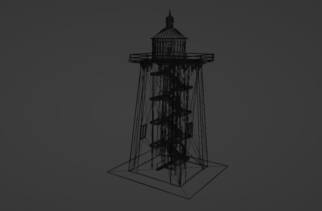 Lighthouse  - Low poly Low-poly 3D model_5