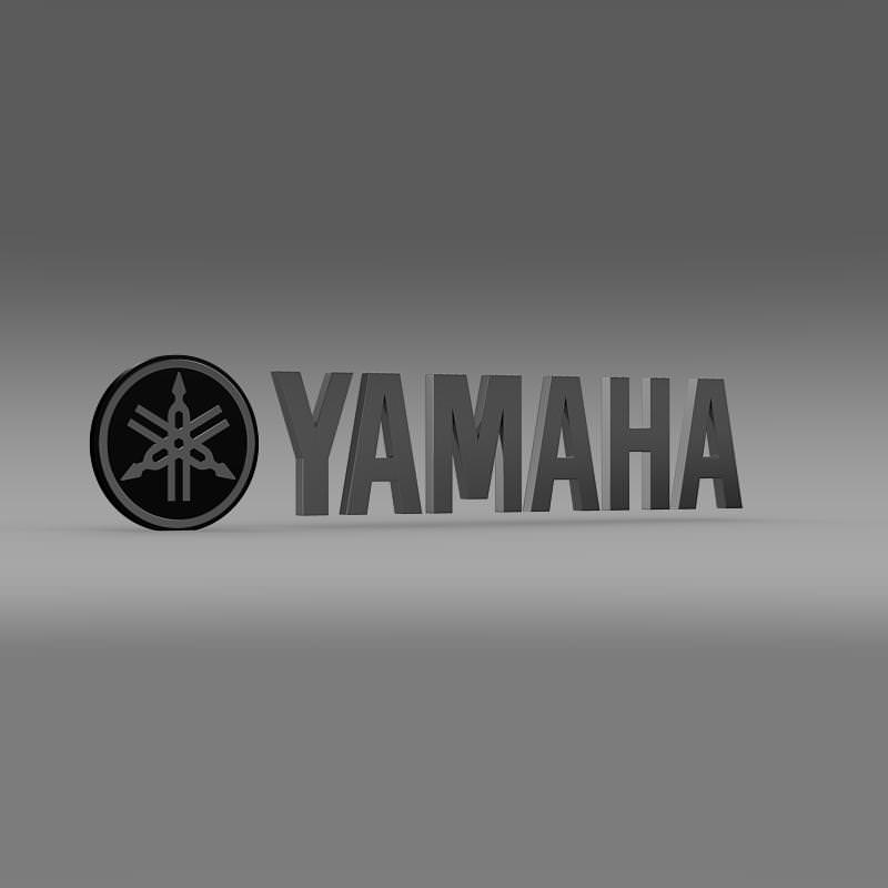 Yamaha Logo 3D model_1