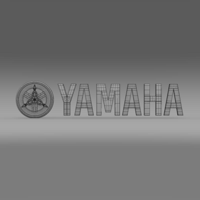 Yamaha Logo 3D model_6