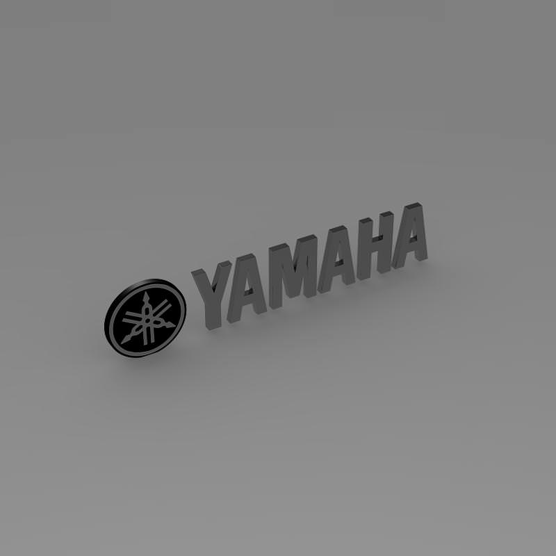Yamaha Logo 3D model_4