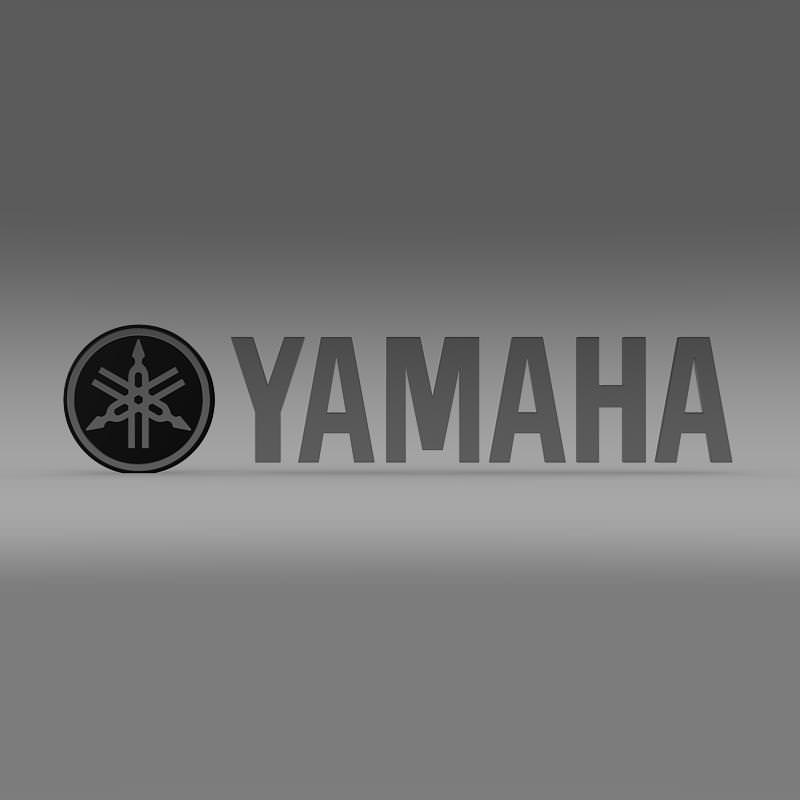 Yamaha Logo 3D model_2