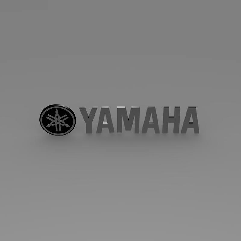 Yamaha Logo 3D model_3