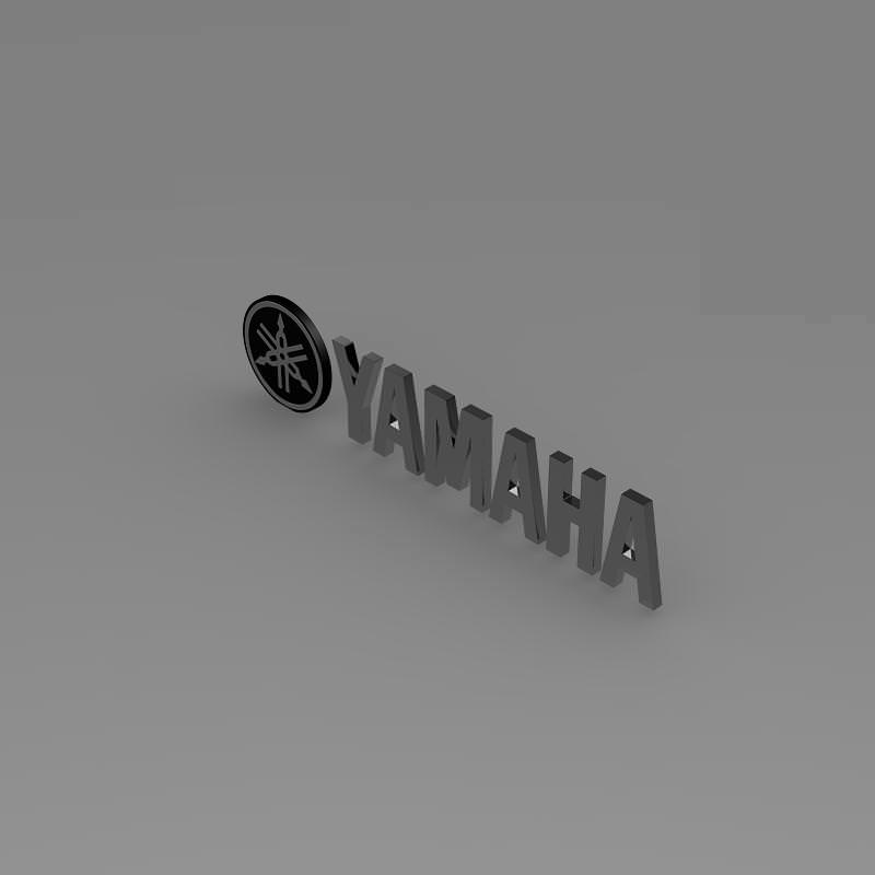 Yamaha Logo 3D model_5