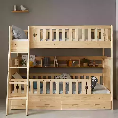 Ed Finland Solid Wood Separation General Bunk Bed
