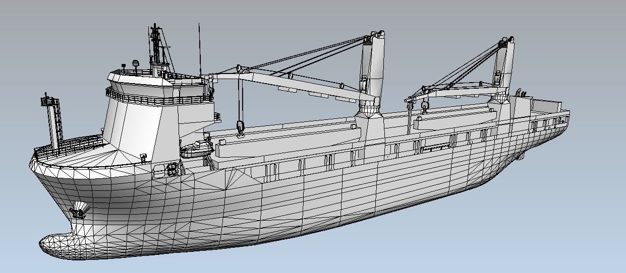 Heavy Load Carrier UHL 3D Low-poly model Low-poly 3D model_11