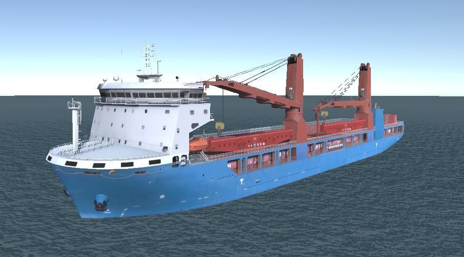 Heavy Load Carrier UHL 3D Low-poly model Low-poly 3D model_1