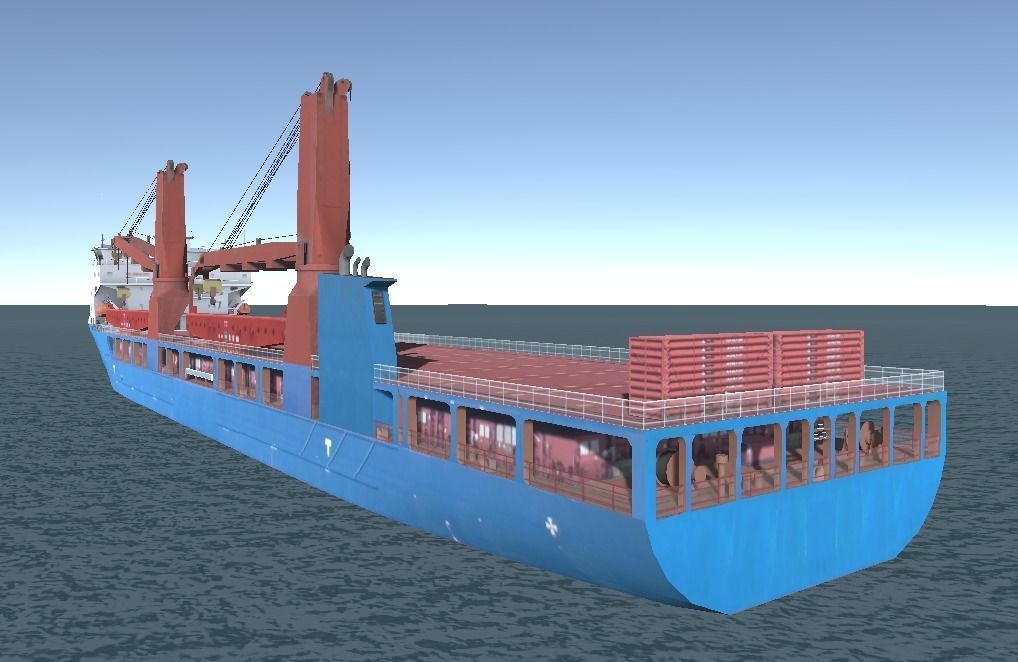 Heavy Load Carrier UHL 3D Low-poly model Low-poly 3D model_4