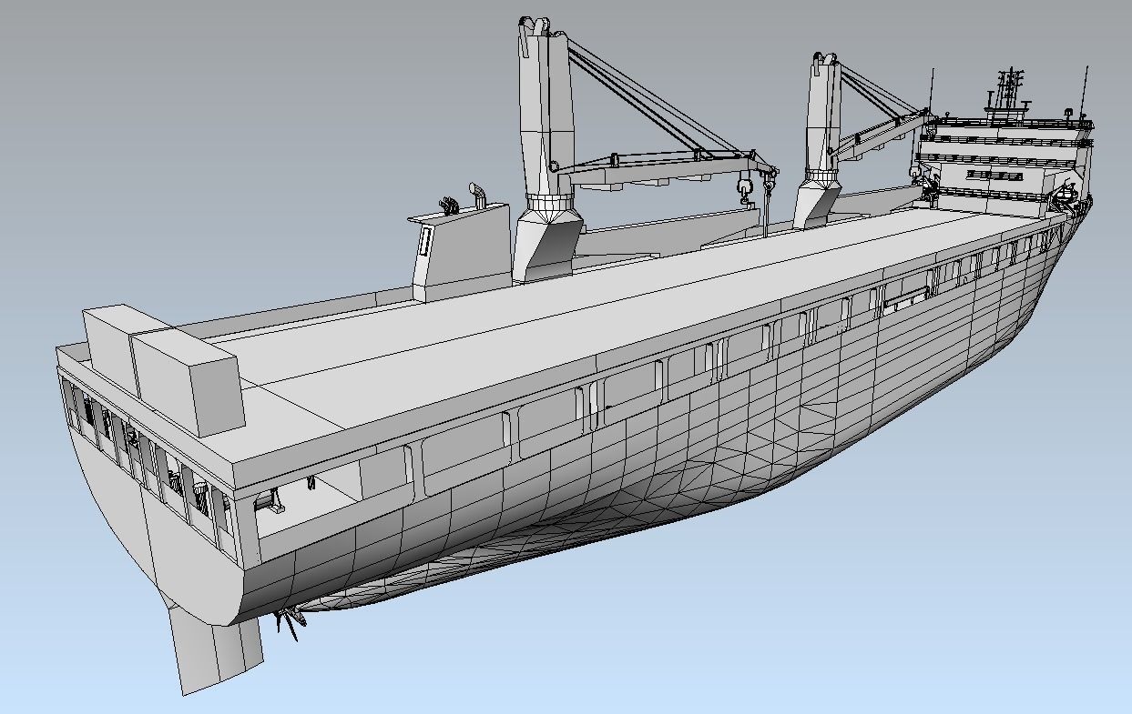 Heavy Load Carrier UHL 3D Low-poly model Low-poly 3D model_12