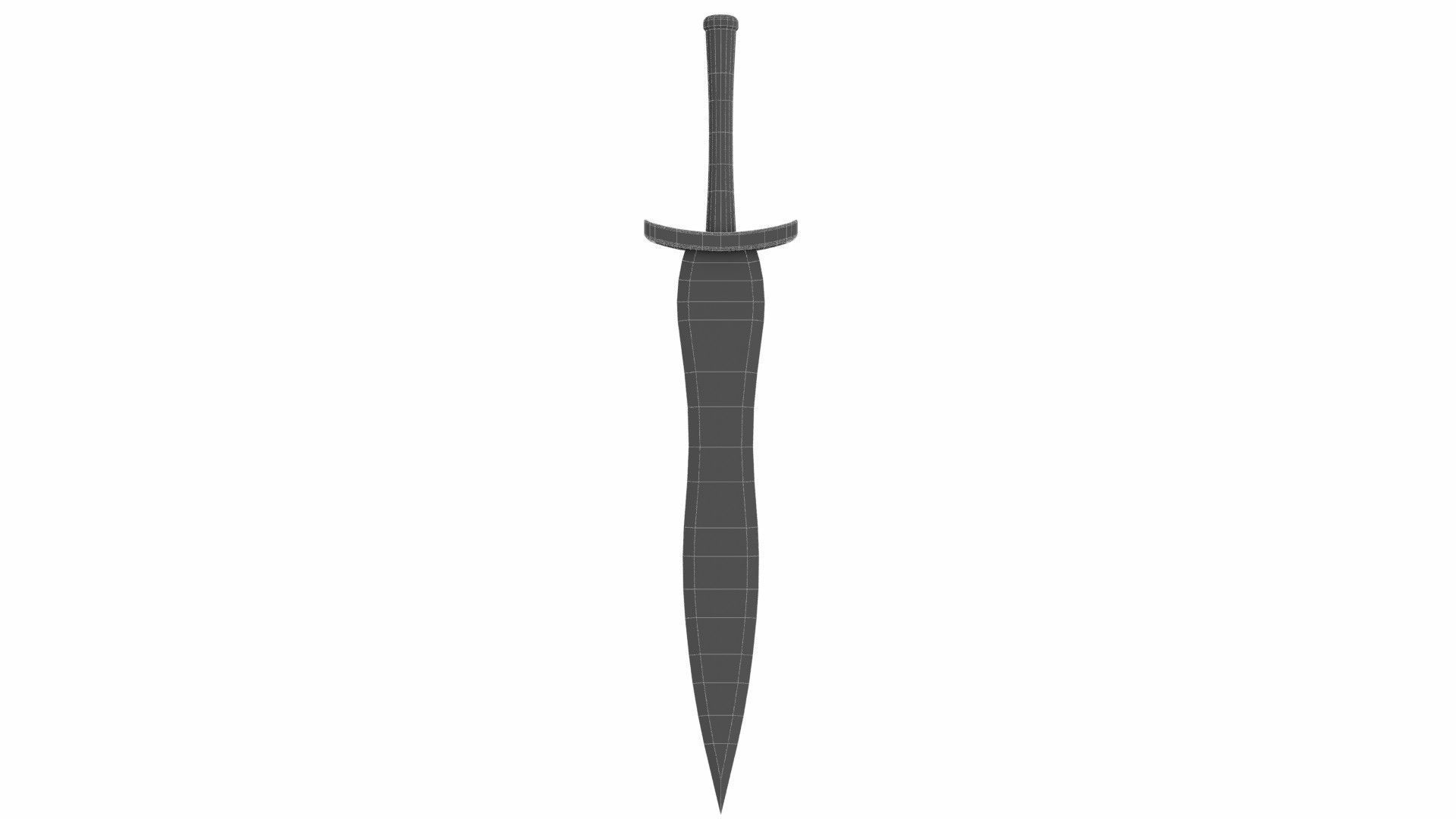 Elfsword Low-poly 3D model_5