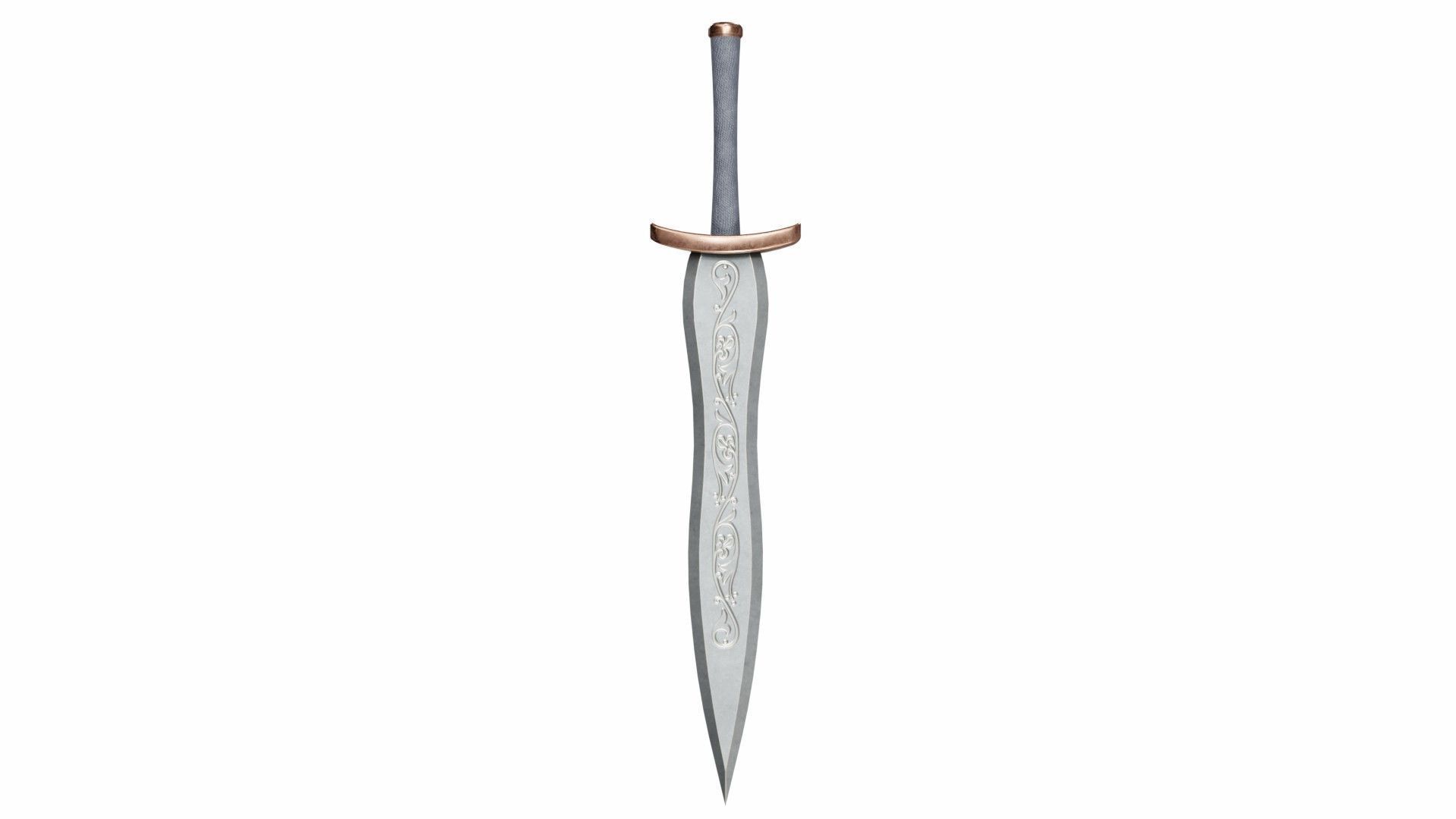 Elfsword Low-poly 3D model_1