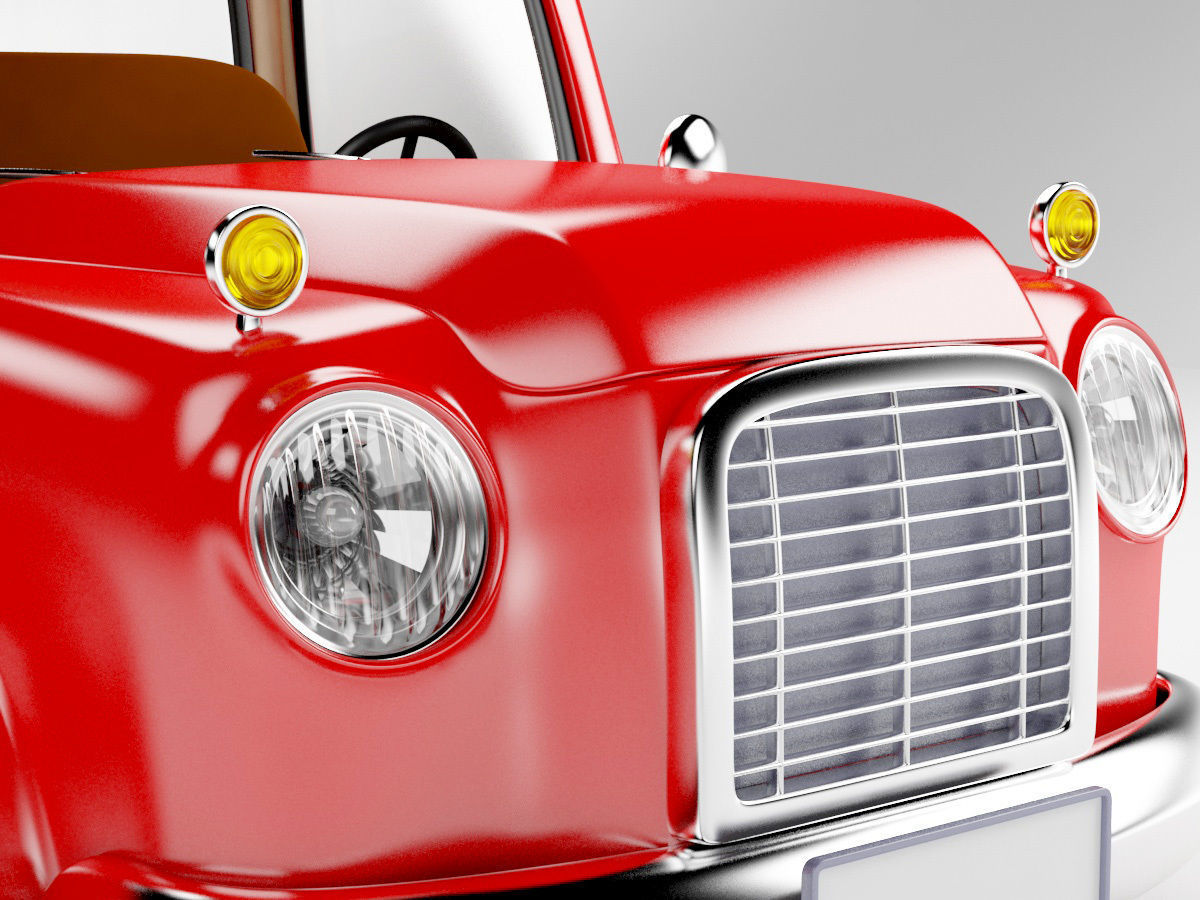 red old truck 3D model_20