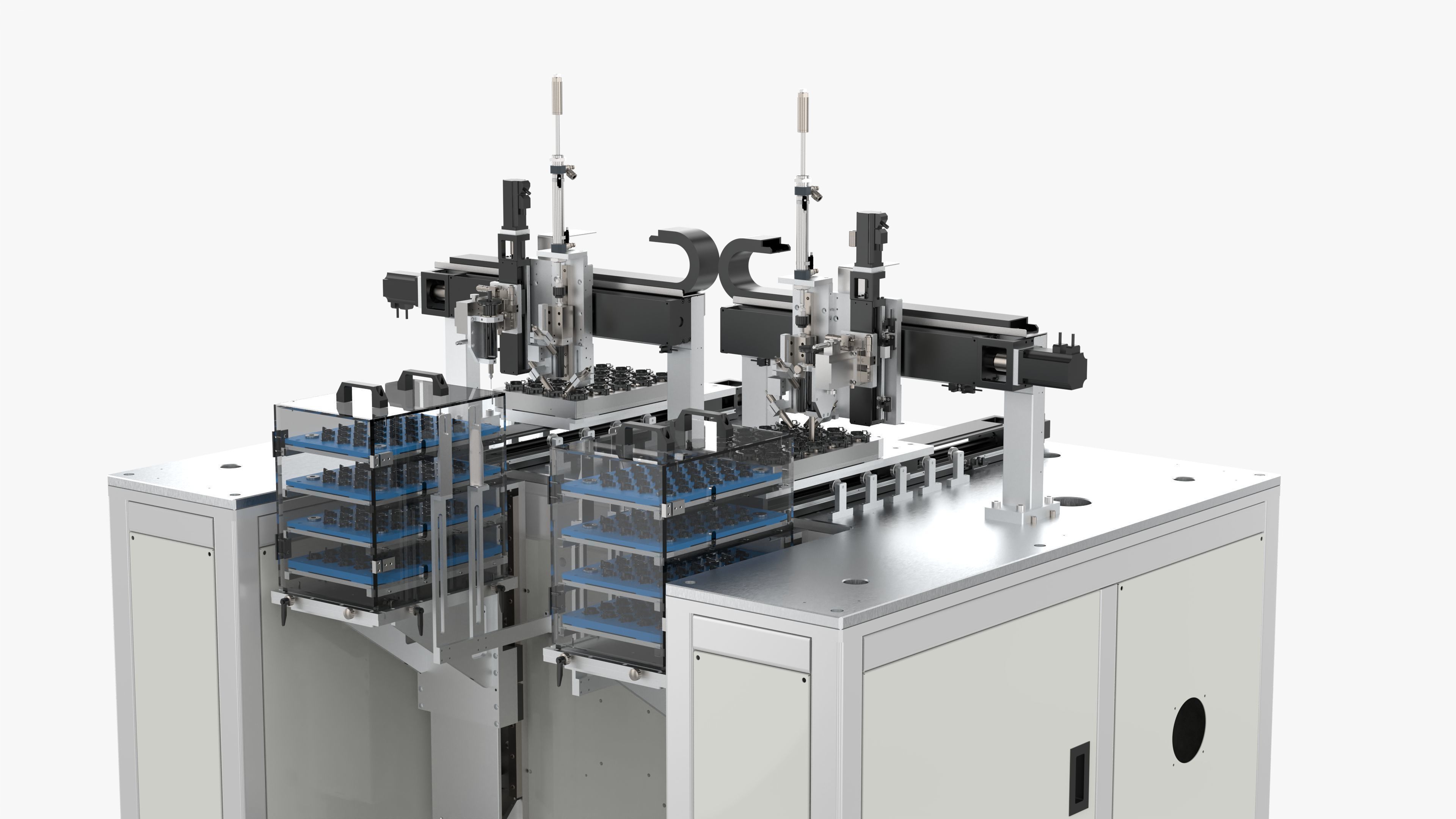 Automatic Lens Double Station Dispensing Machine 3D model_11