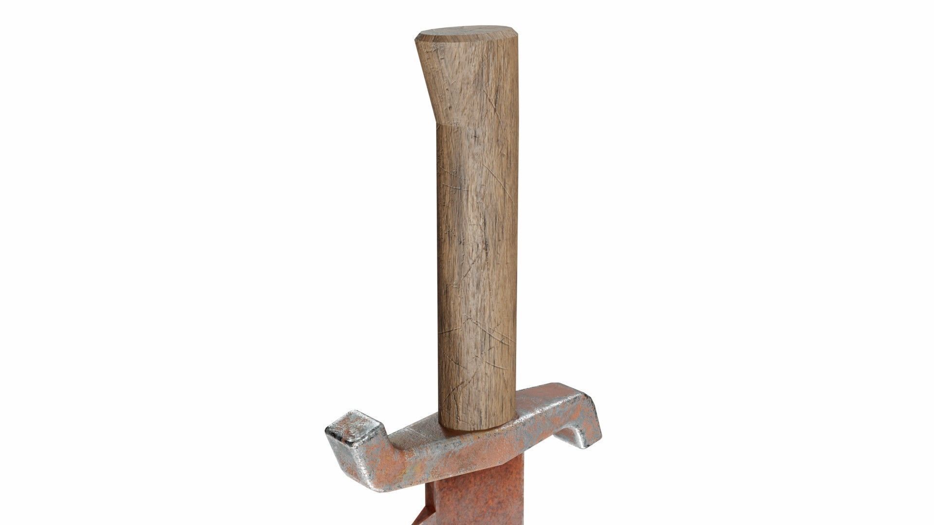 Orcsword Low-poly 3D model_2