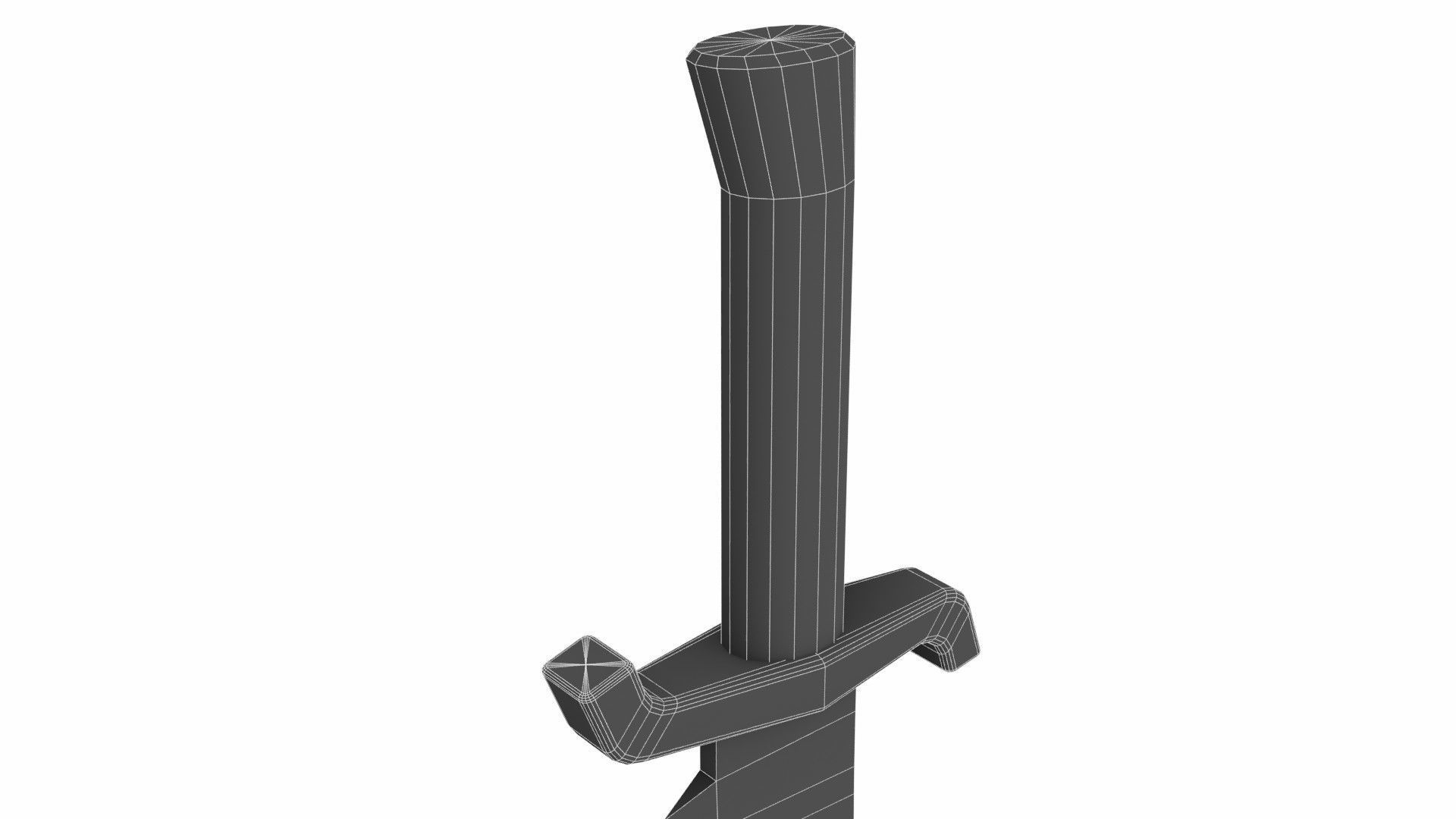 Orcsword Low-poly 3D model_6
