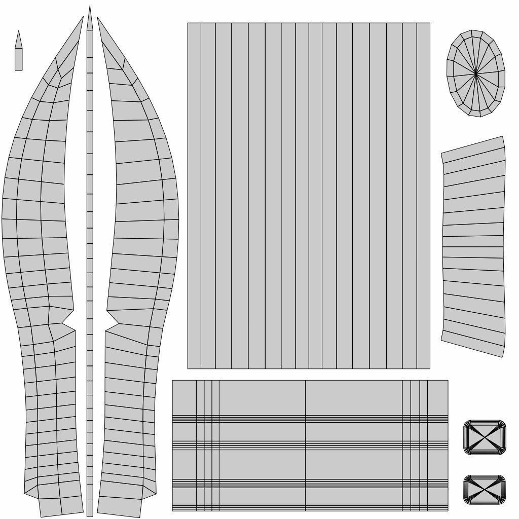 Orcsword Low-poly 3D model_7