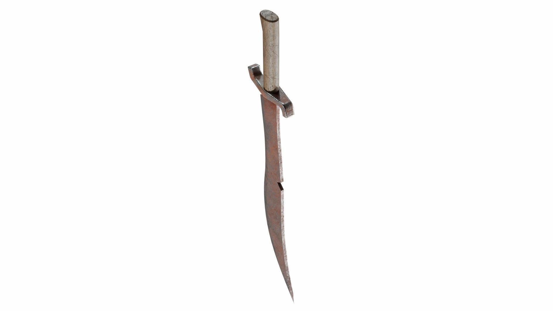 Orcsword Low-poly 3D model_4