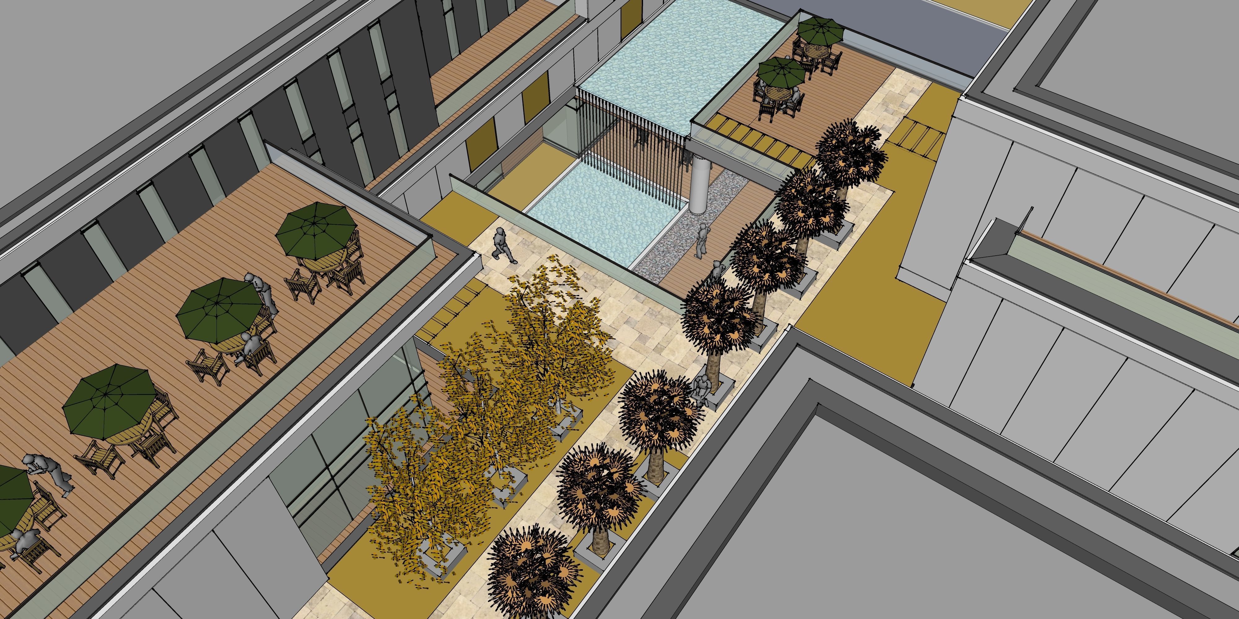 three square boxes-The office building 3D model 3D model_20