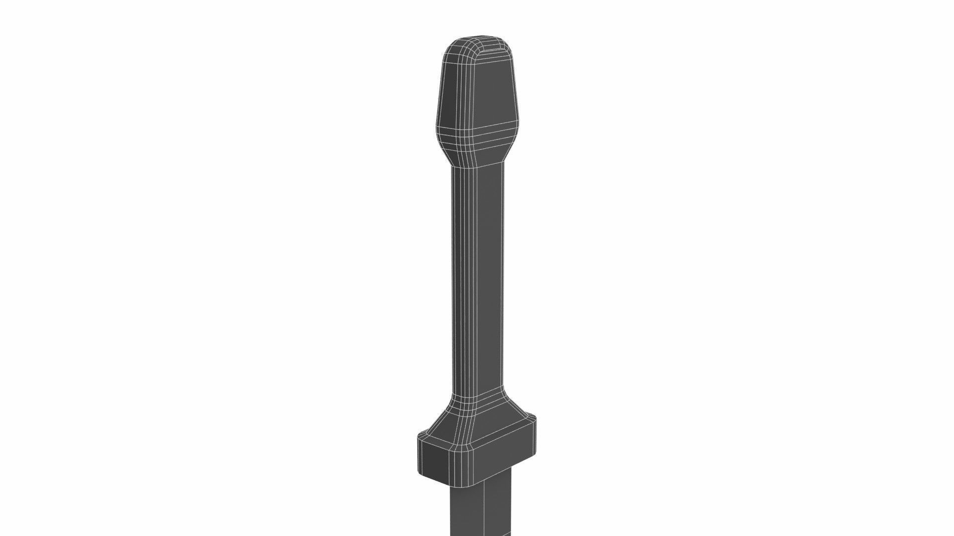 Shortsword 3 Low-poly 3D model_6