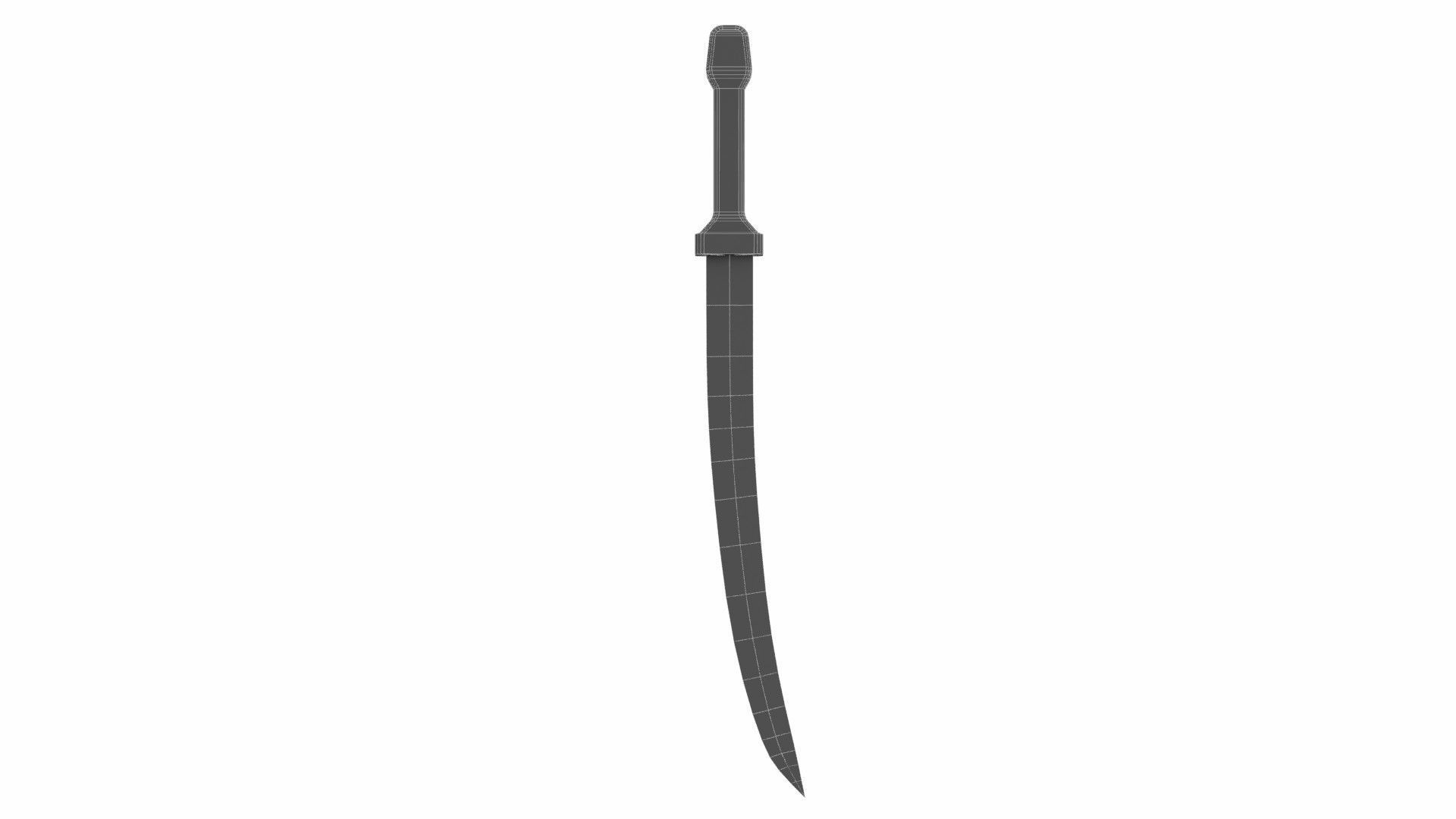 Shortsword 3 Low-poly 3D model_5