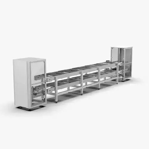 Double Speed Pipeline with Up and Down Circulation Free 3D model