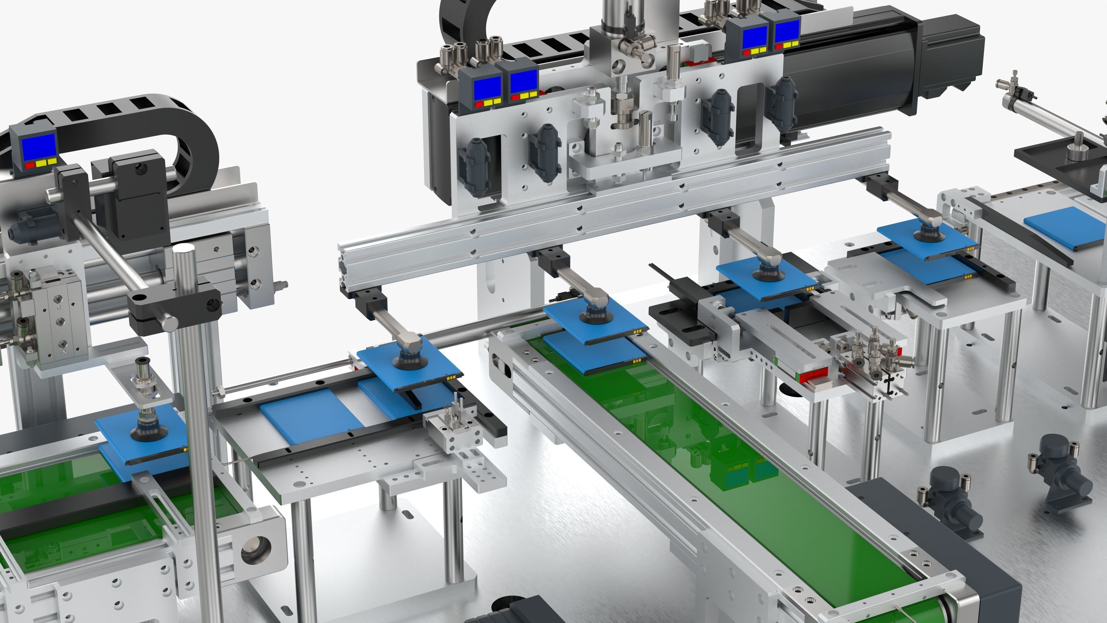 Automatic Soft Pack Battery Pack Measuring Machine 3D model_13