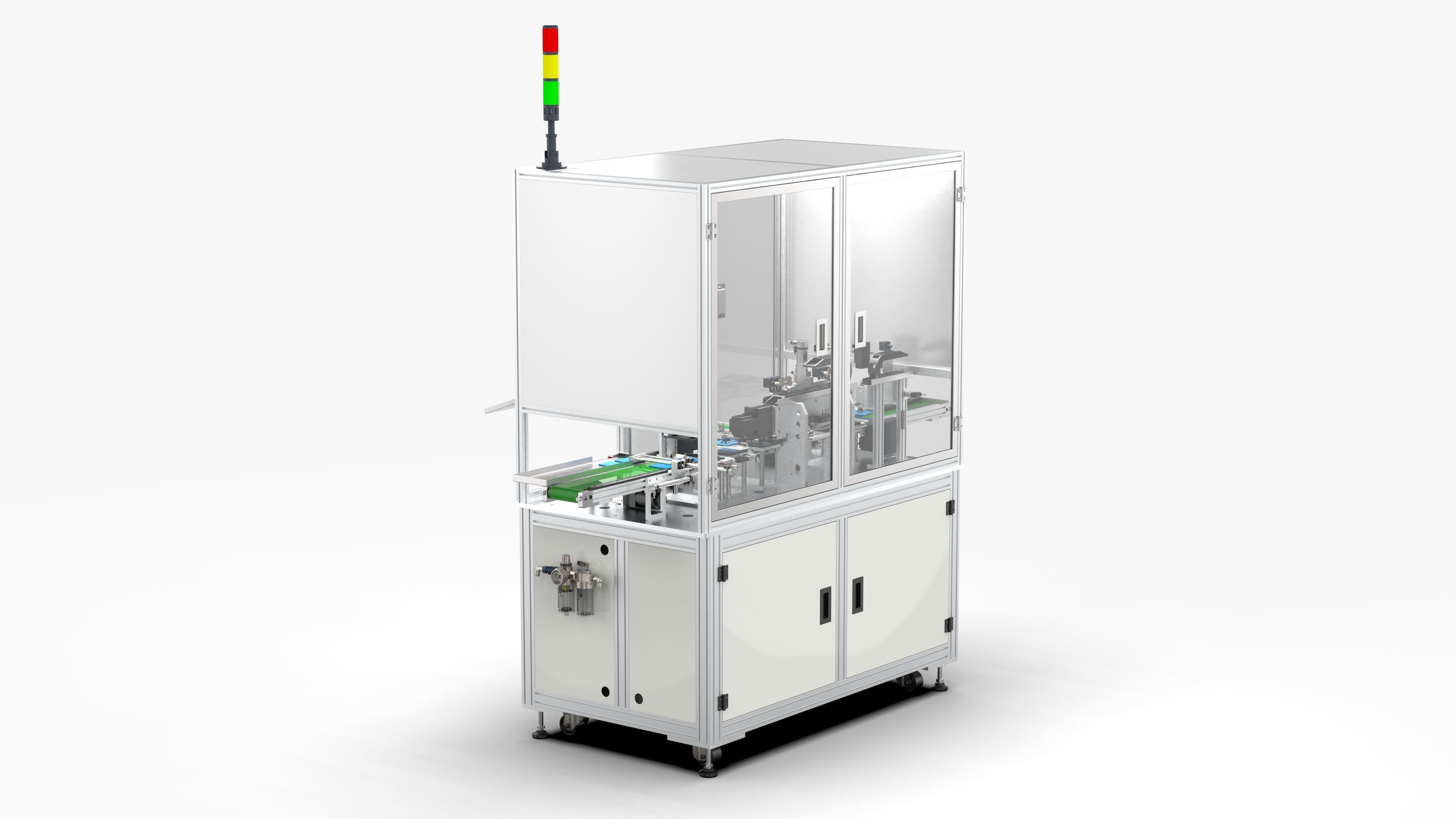 Automatic Soft Pack Battery Pack Measuring Machine 3D model_4