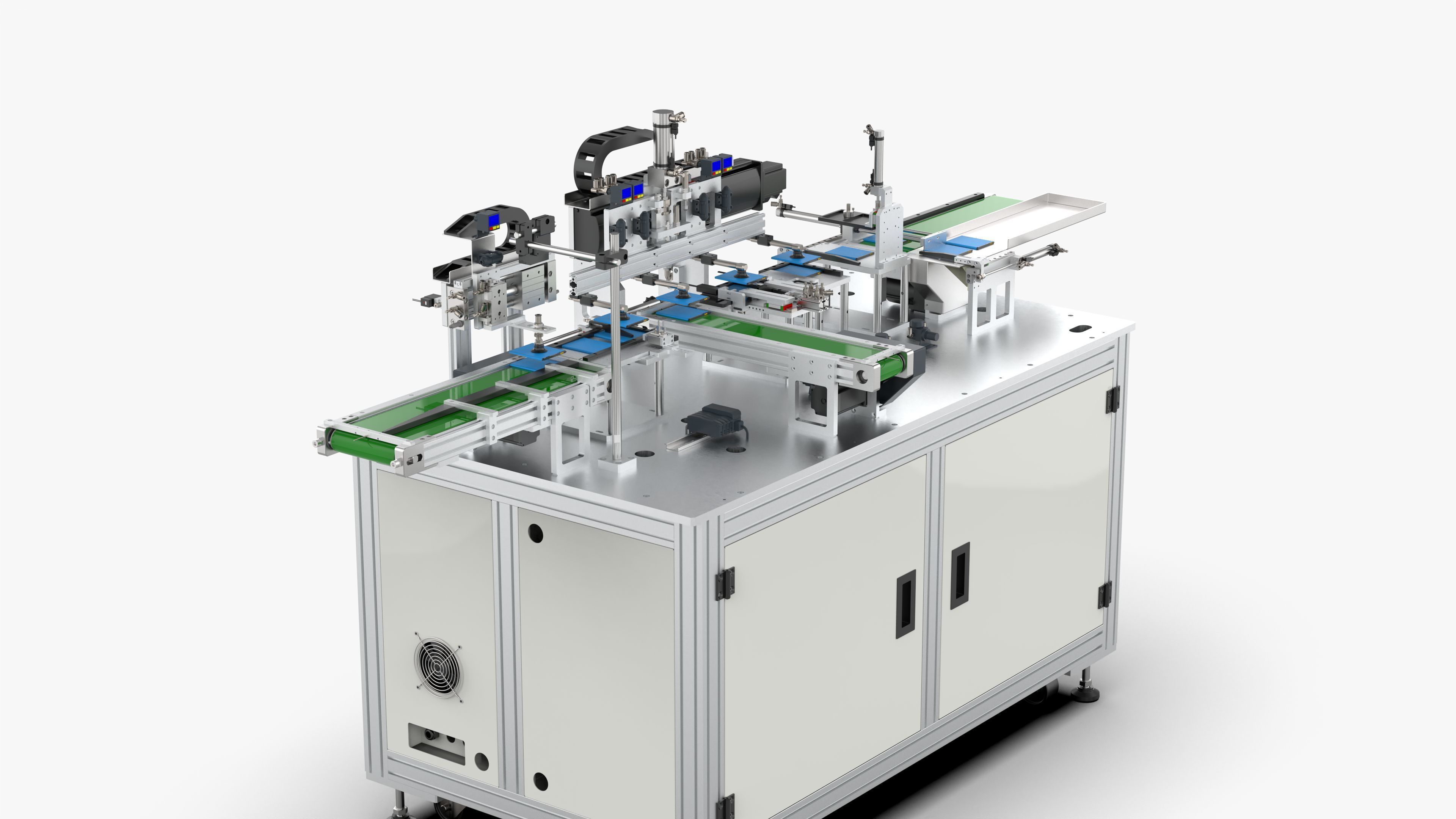 Automatic Soft Pack Battery Pack Measuring Machine 3D model_11