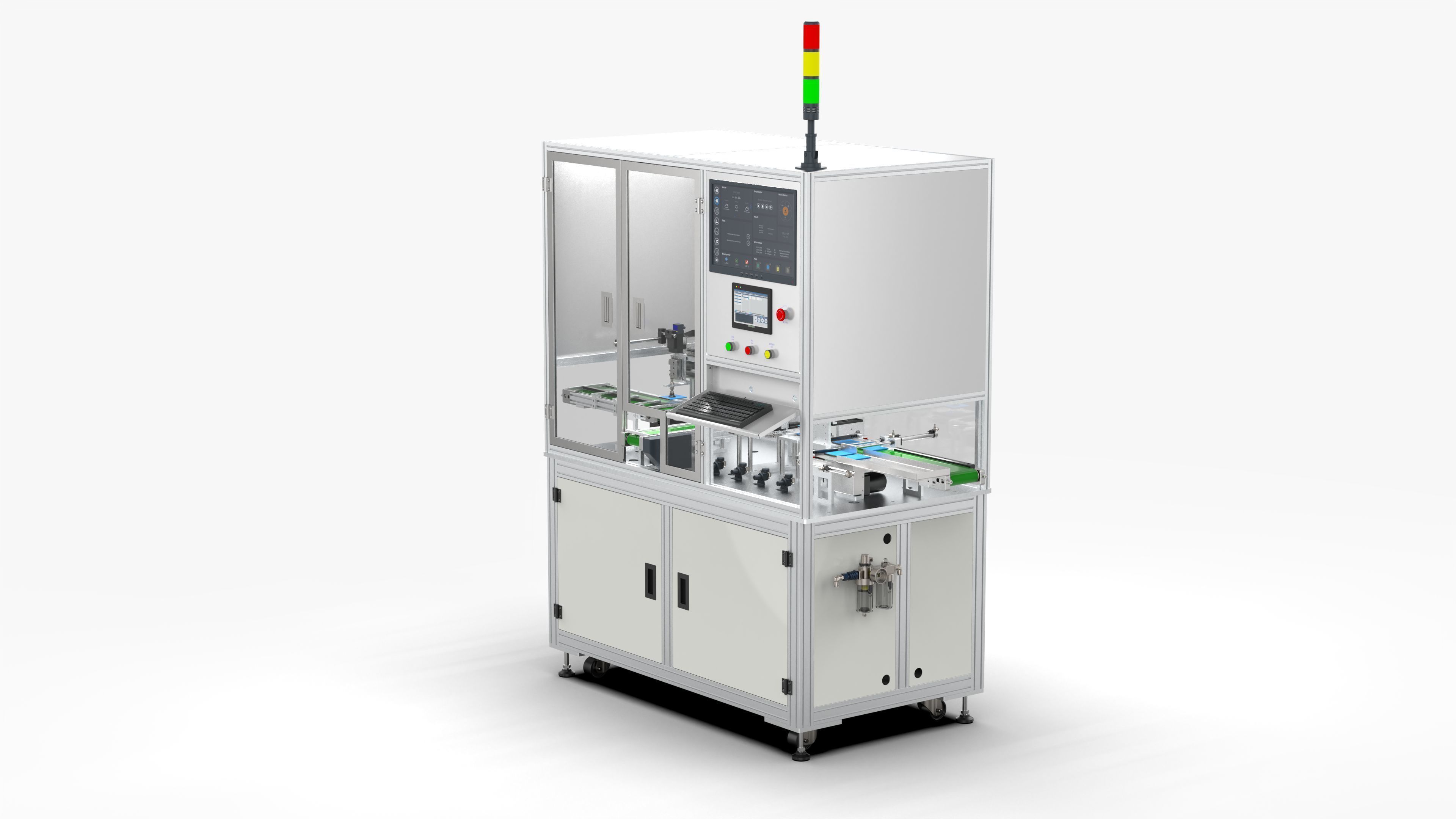 Automatic Soft Pack Battery Pack Measuring Machine 3D model_5