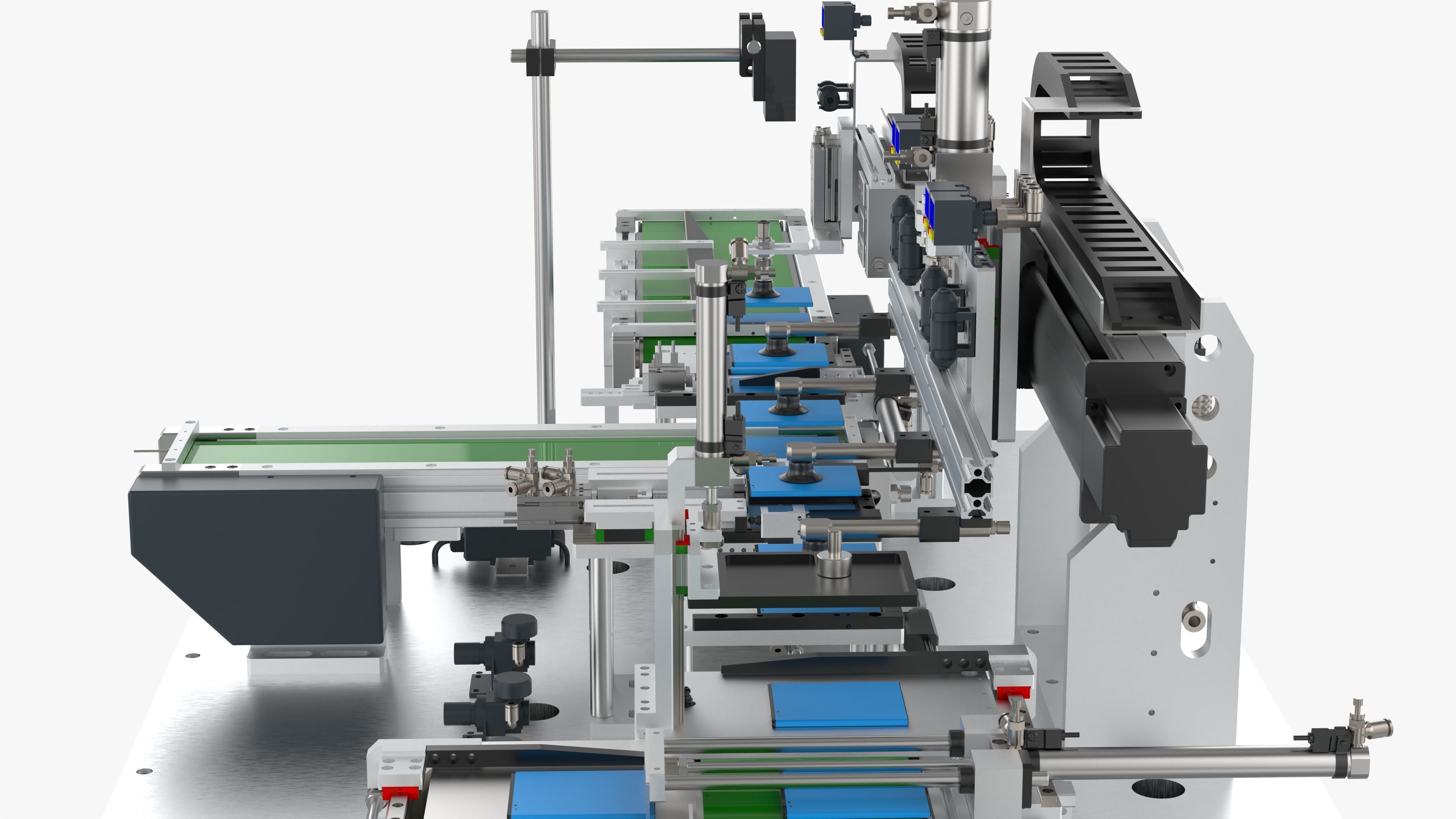 Automatic Soft Pack Battery Pack Measuring Machine 3D model_14