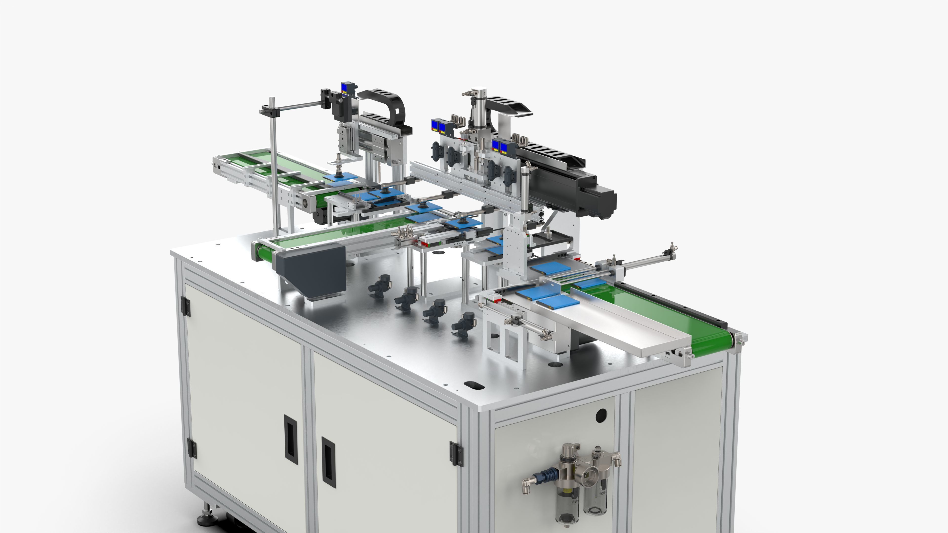 Automatic Soft Pack Battery Pack Measuring Machine 3D model_12
