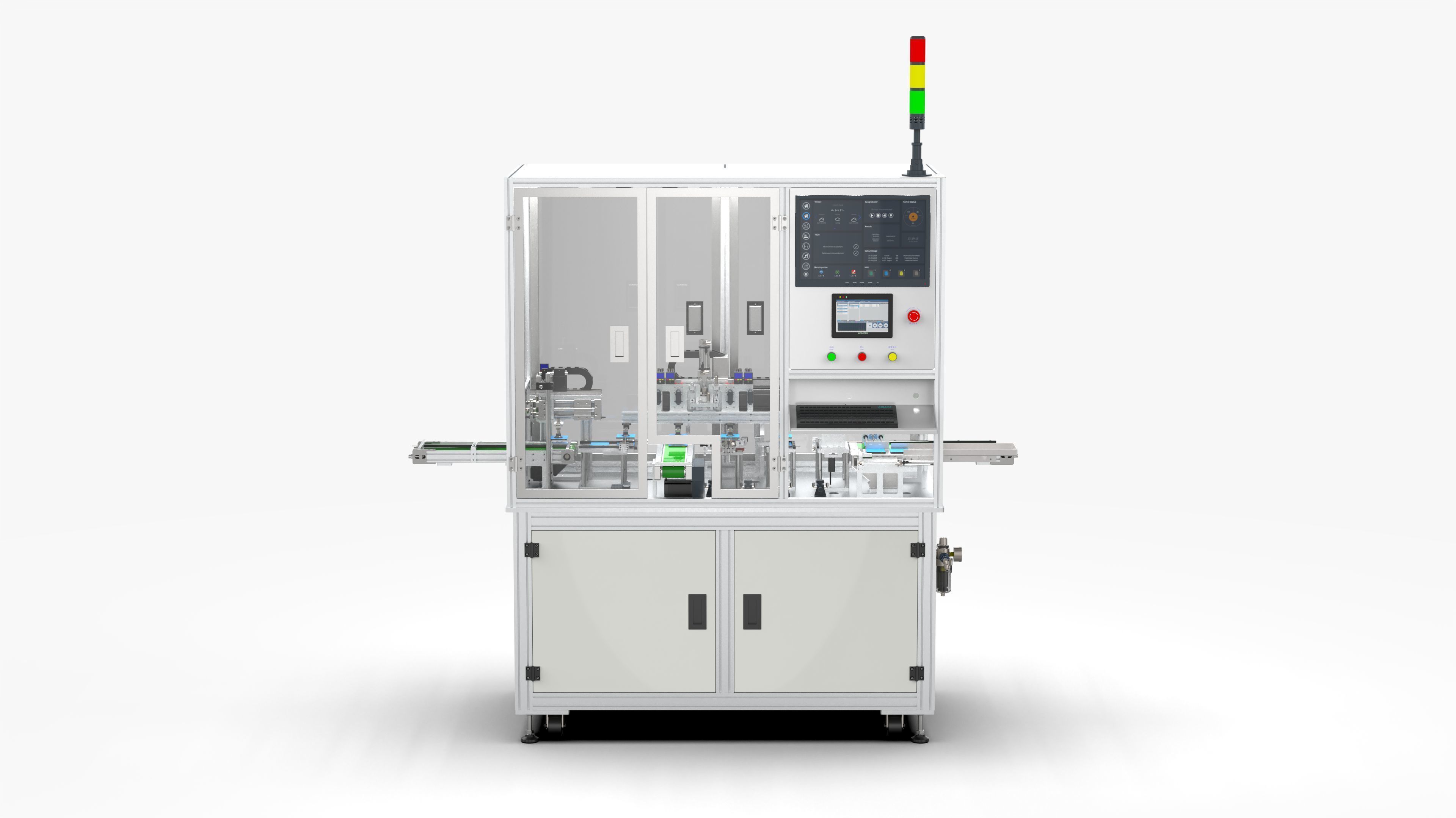 Automatic Soft Pack Battery Pack Measuring Machine 3D model_1