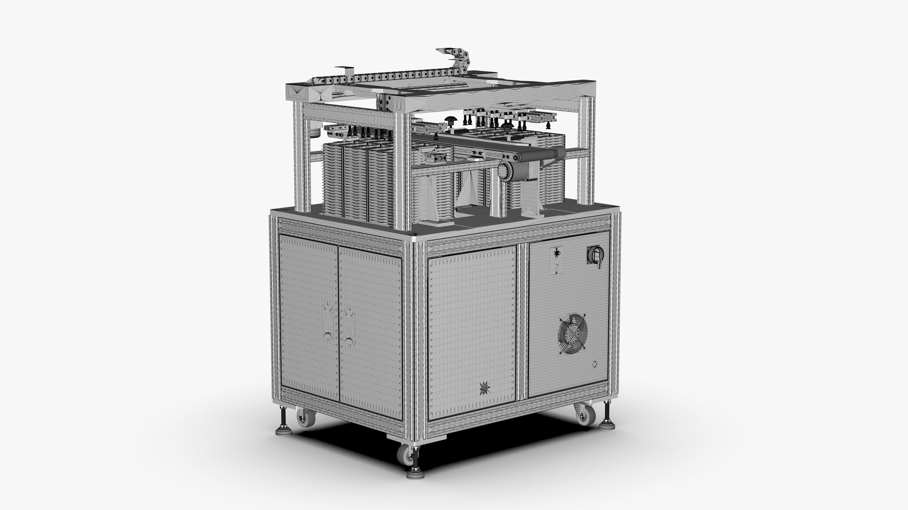 Automatic Lithium Battery Loading and Unloading Machine 3D model | CGTrader