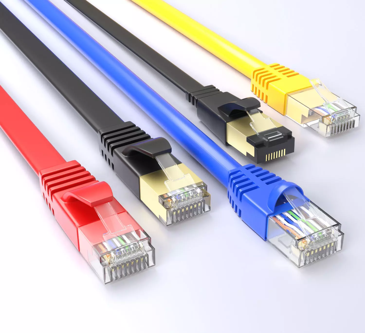 Ethernet RJ-45 Plug cat 5 to cat 7 3D model 3D model_0