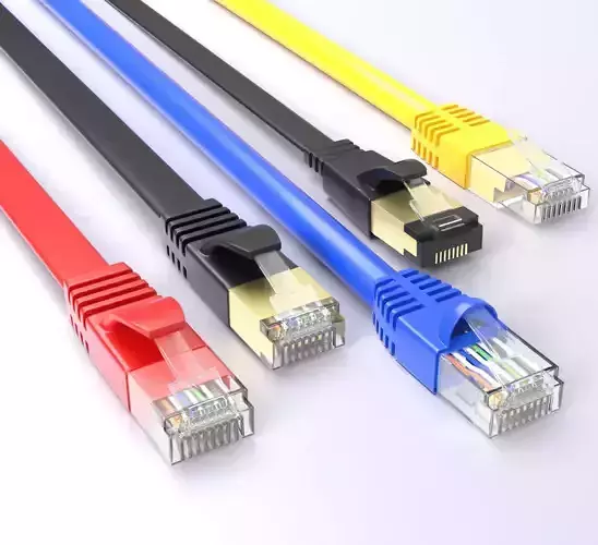 Ethernet RJ-45 Plug cat 5 to cat 7 3D model 3D model