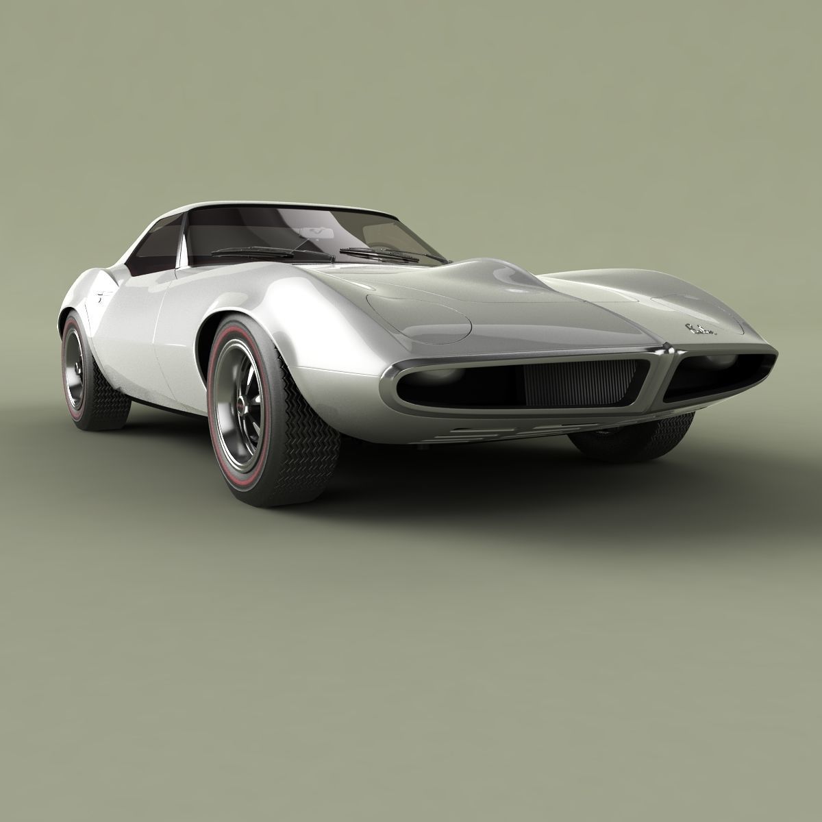 Pontiac Banshee XP-833 3D model | CGTrader