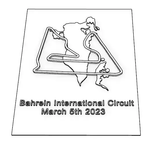 Bahrein International Circuit 3D print model