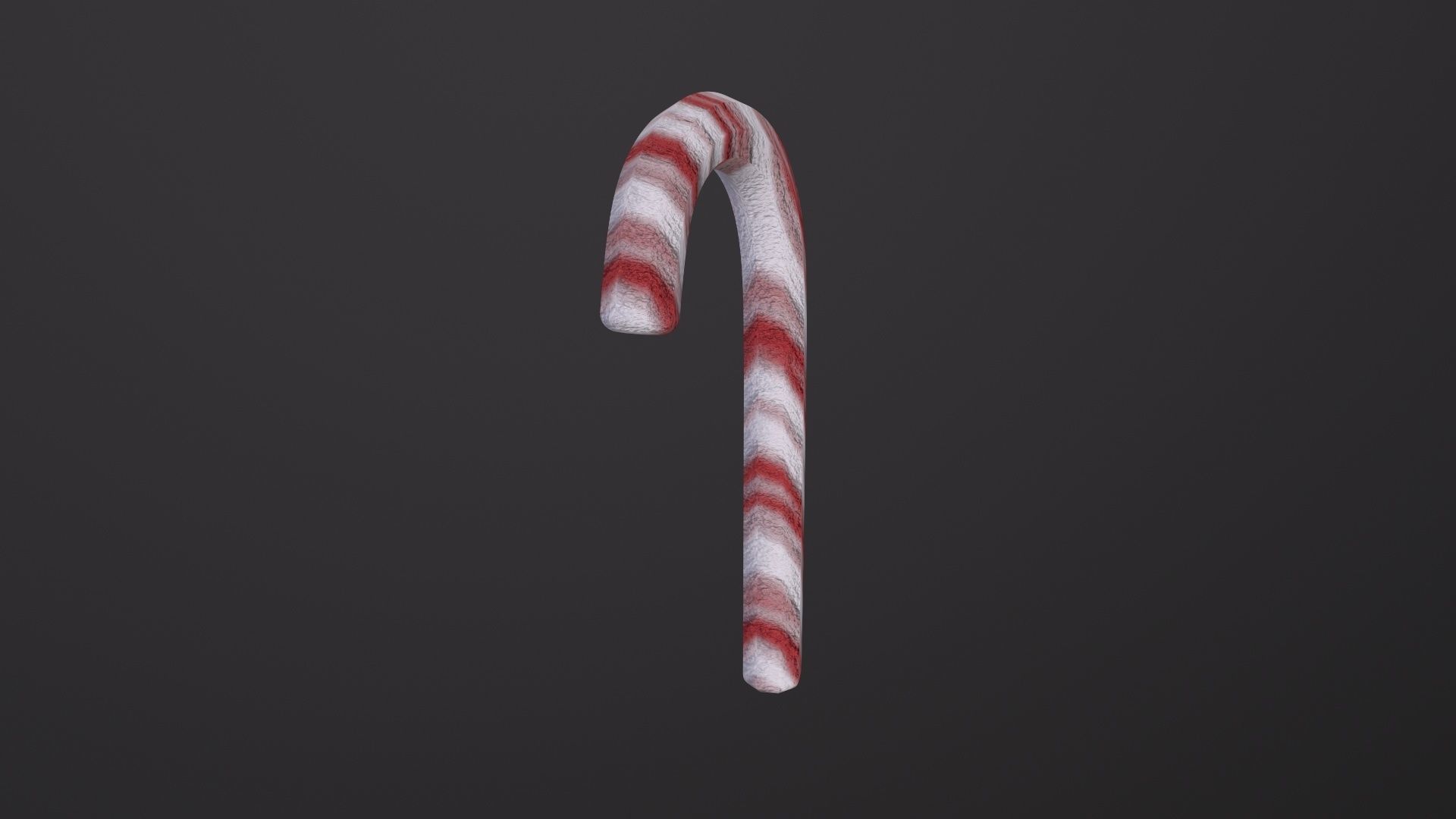 Christmas Candy Cane 3D Model Low-poly 3D model_5