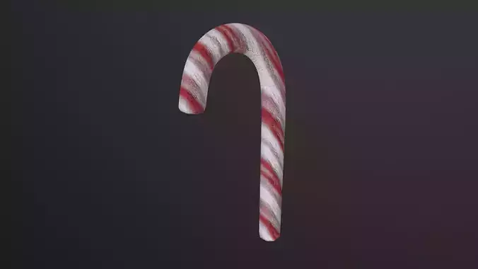 Christmas Candy Cane 3D Model